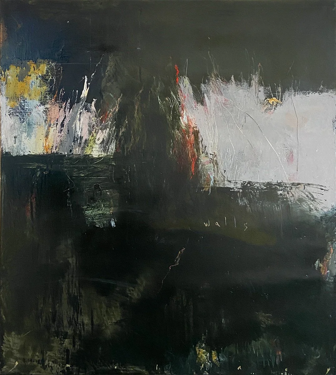 Walls, 2020 , Oil on Linen,  50 x 44 x 2 1/2 in