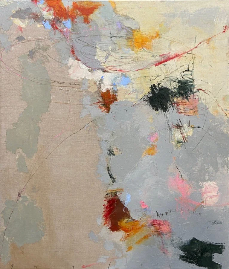 Up Draft, 2021,  Oil on Linen,  65 in x 57 in x 2 in