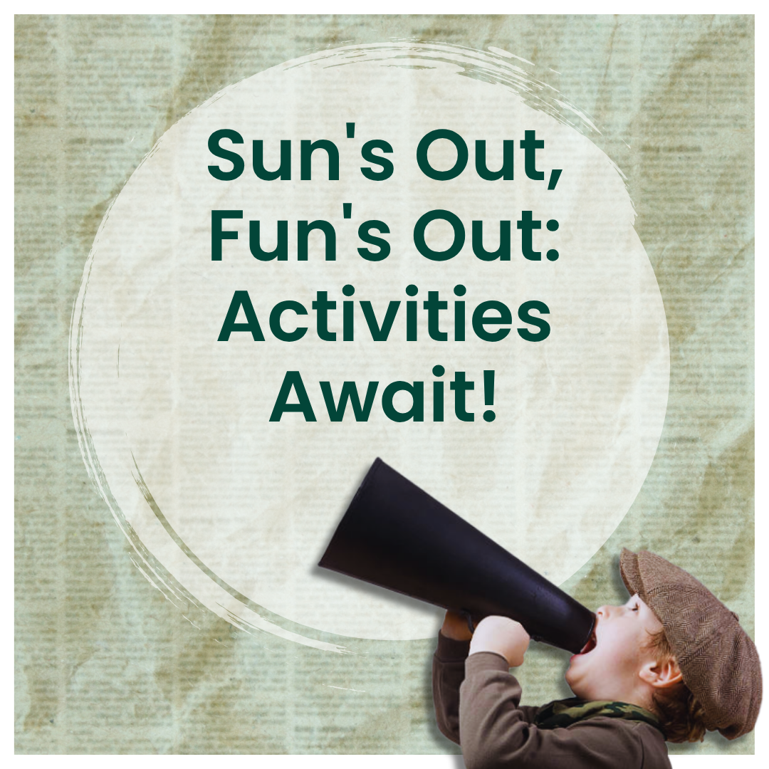 Enjoy the sunshine with our range of fun workshops, wellbeing sessions, exhibitions and more!
