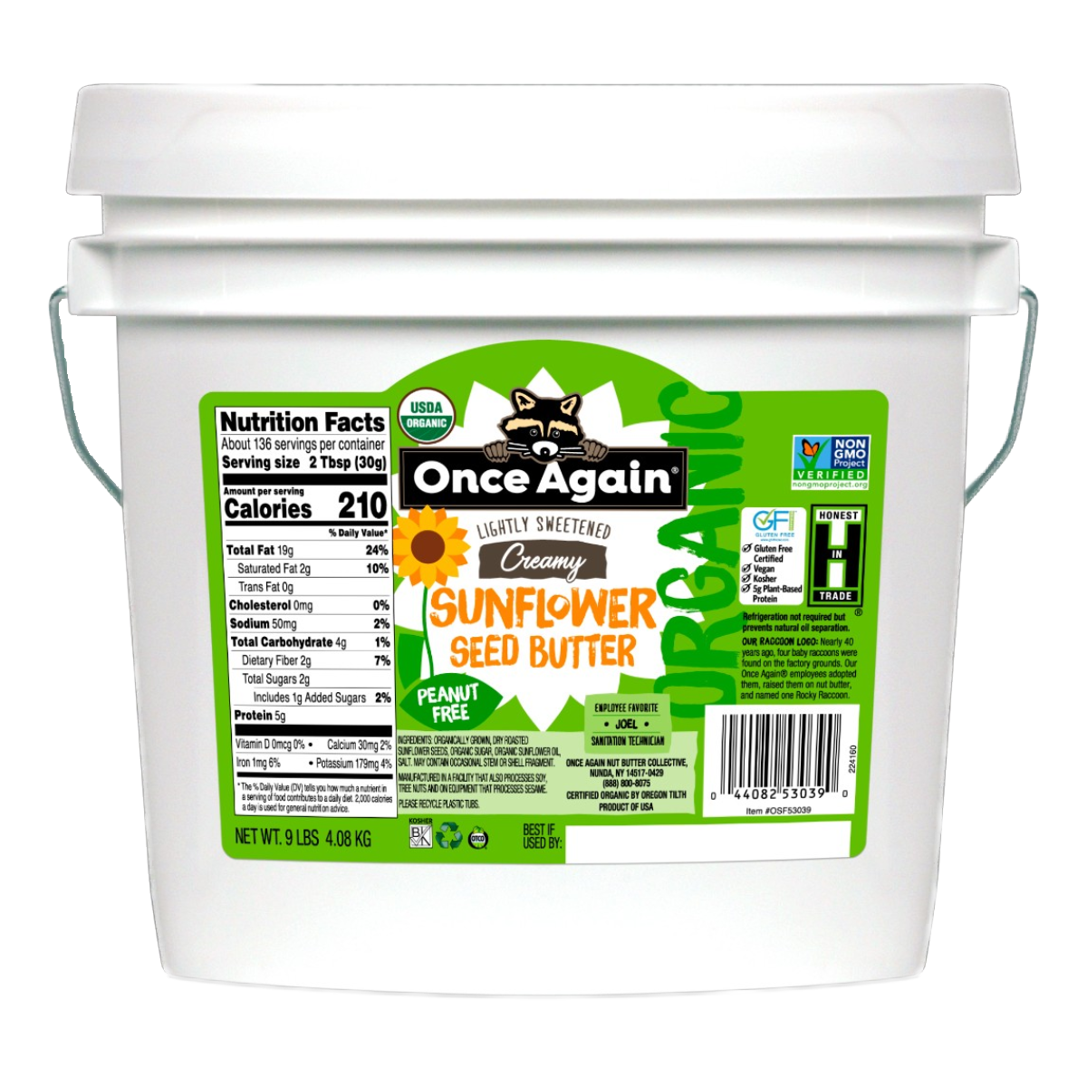 Once Again Sunflower Seed Butter