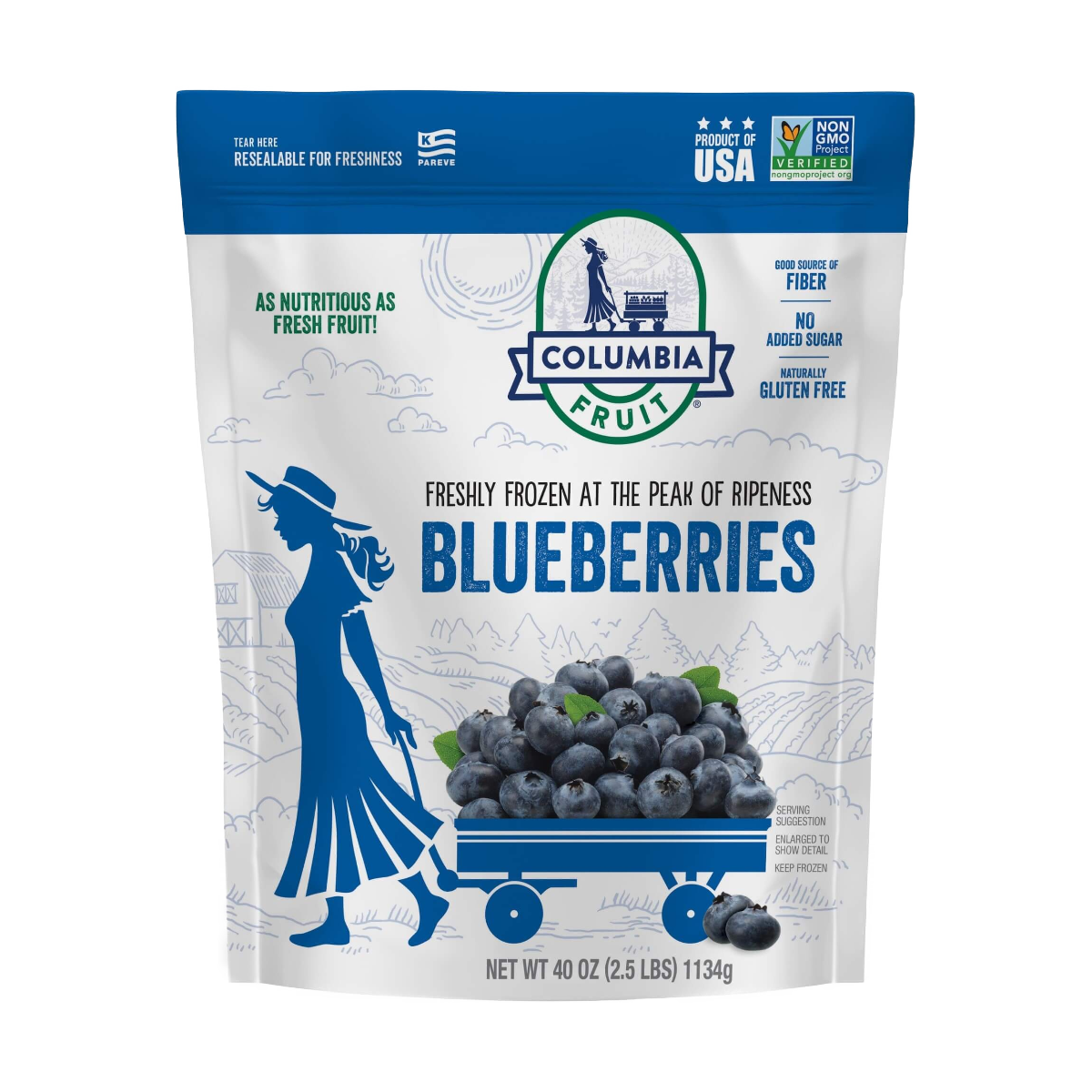 Columbia Fruit Frozen Blueberries