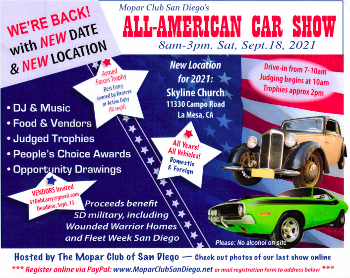 Events San Diego Association Of Car Clubs
