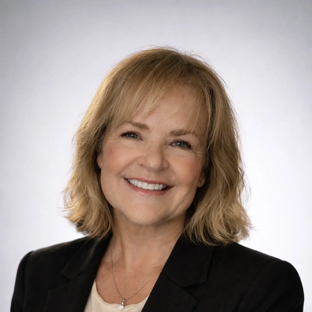 Portrait image of Leslie Hughes on a black background