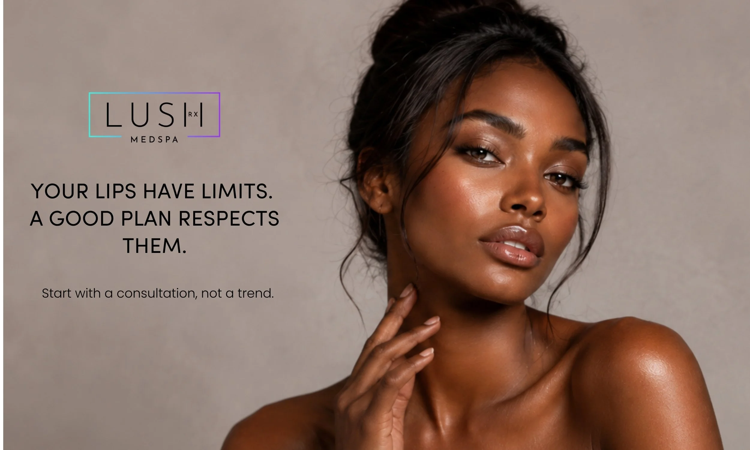 Lip filler migration prevention