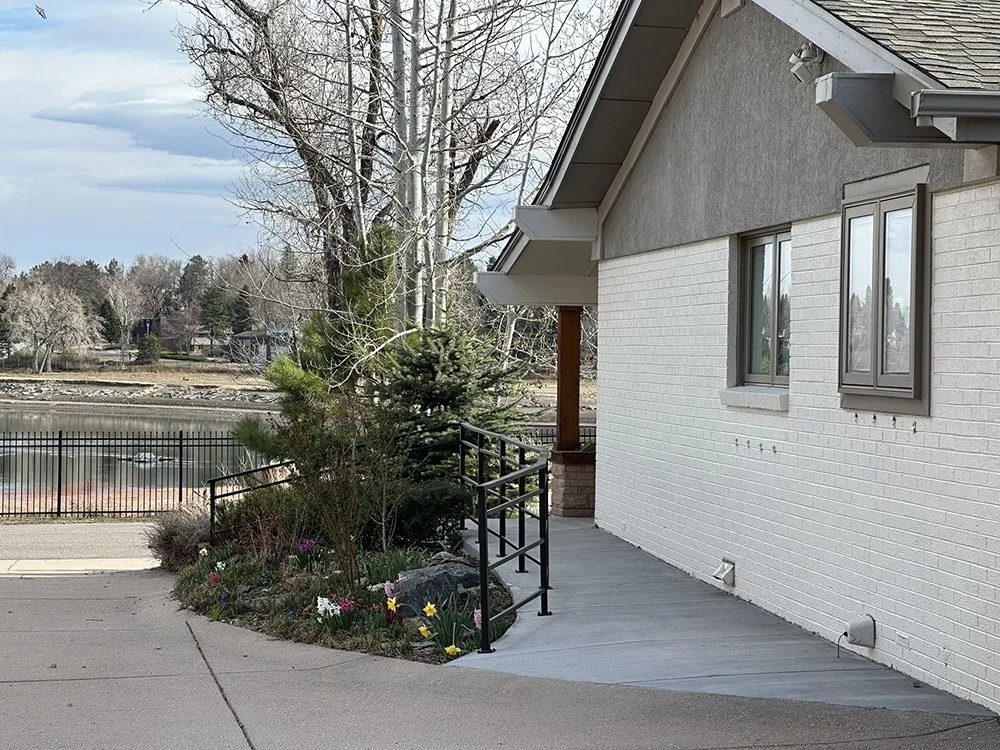 The ramp to the front porch. 