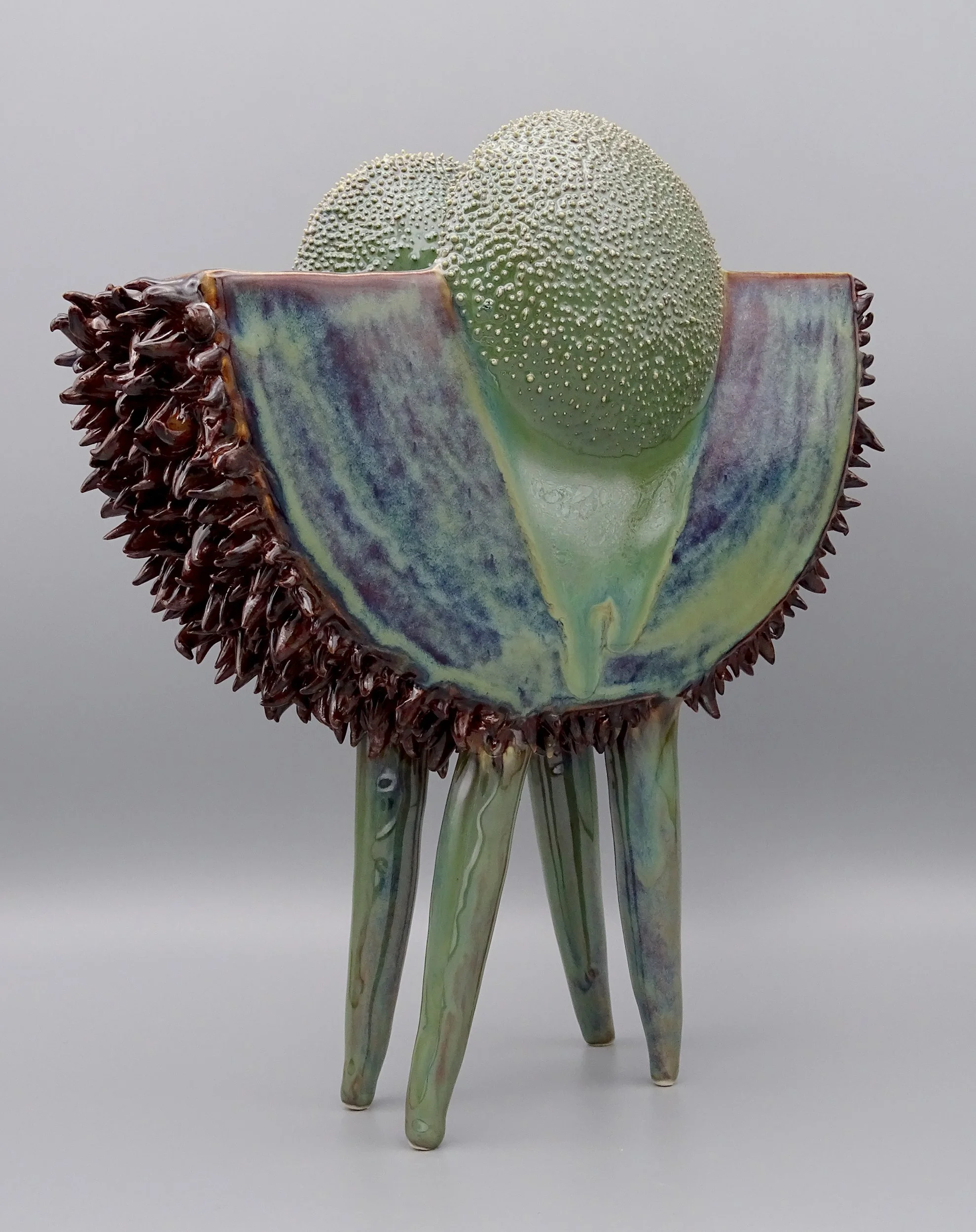 Spikey Sunflower, Mid-Range Cone 6