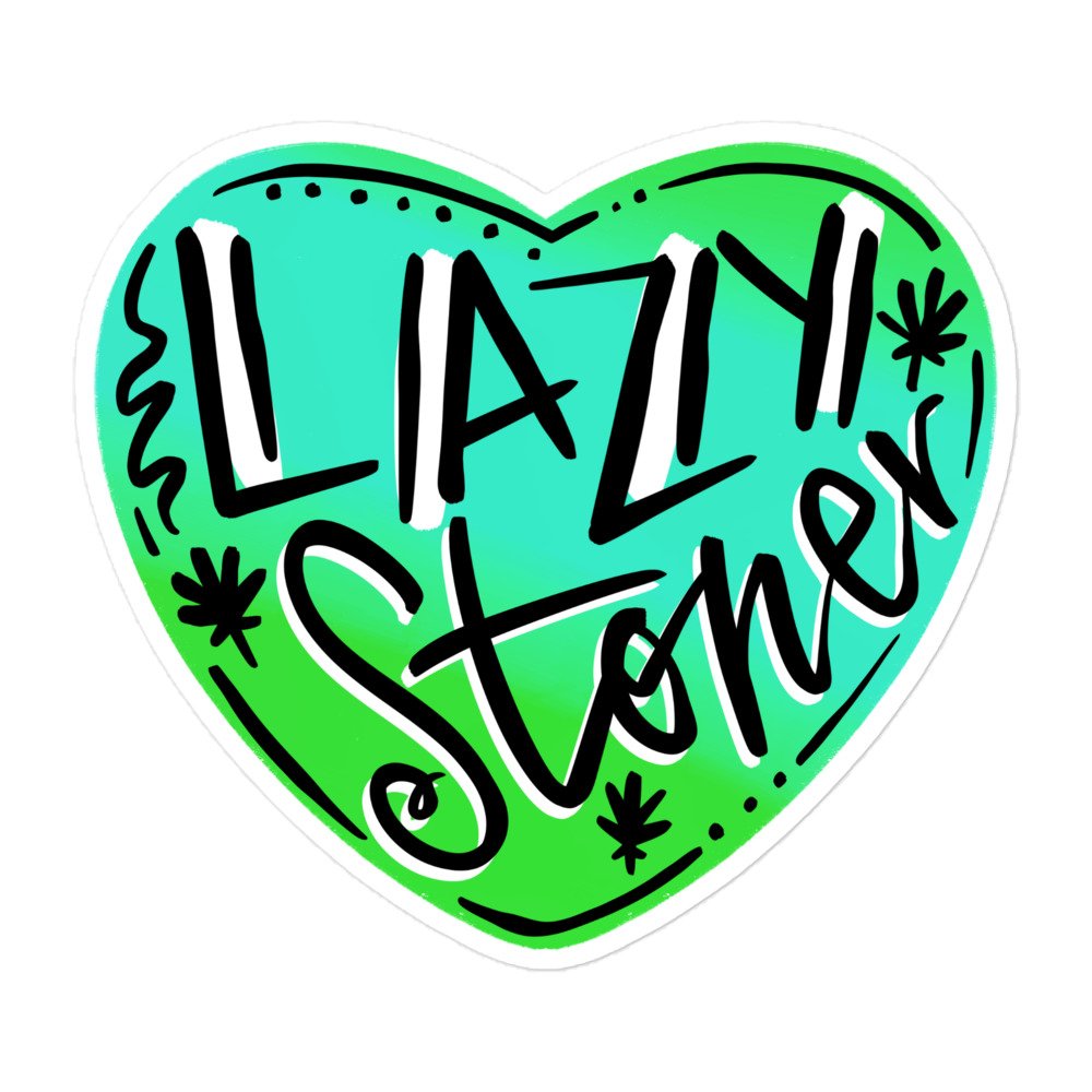 Lazy Stoner Bubble-Free Sticker
