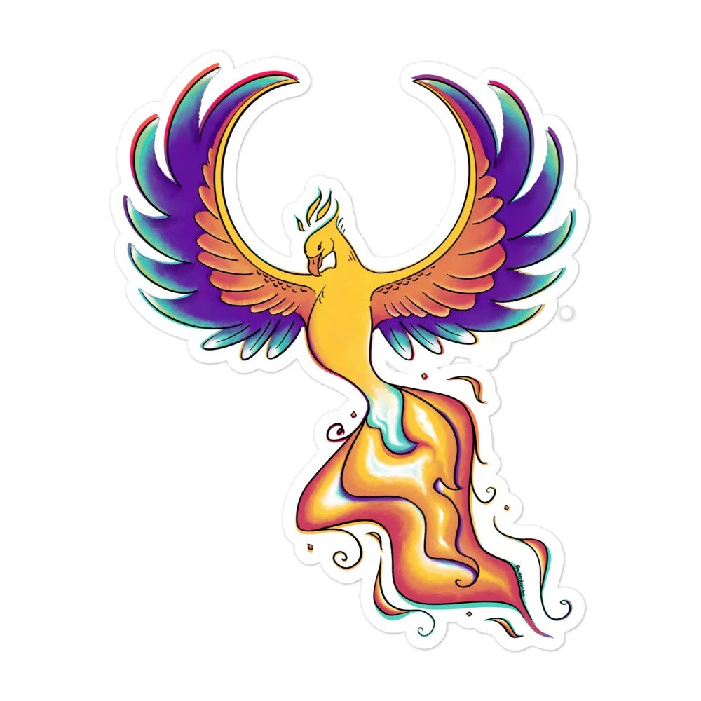 Jessica’s Phoenix Bubble-Free Sticker