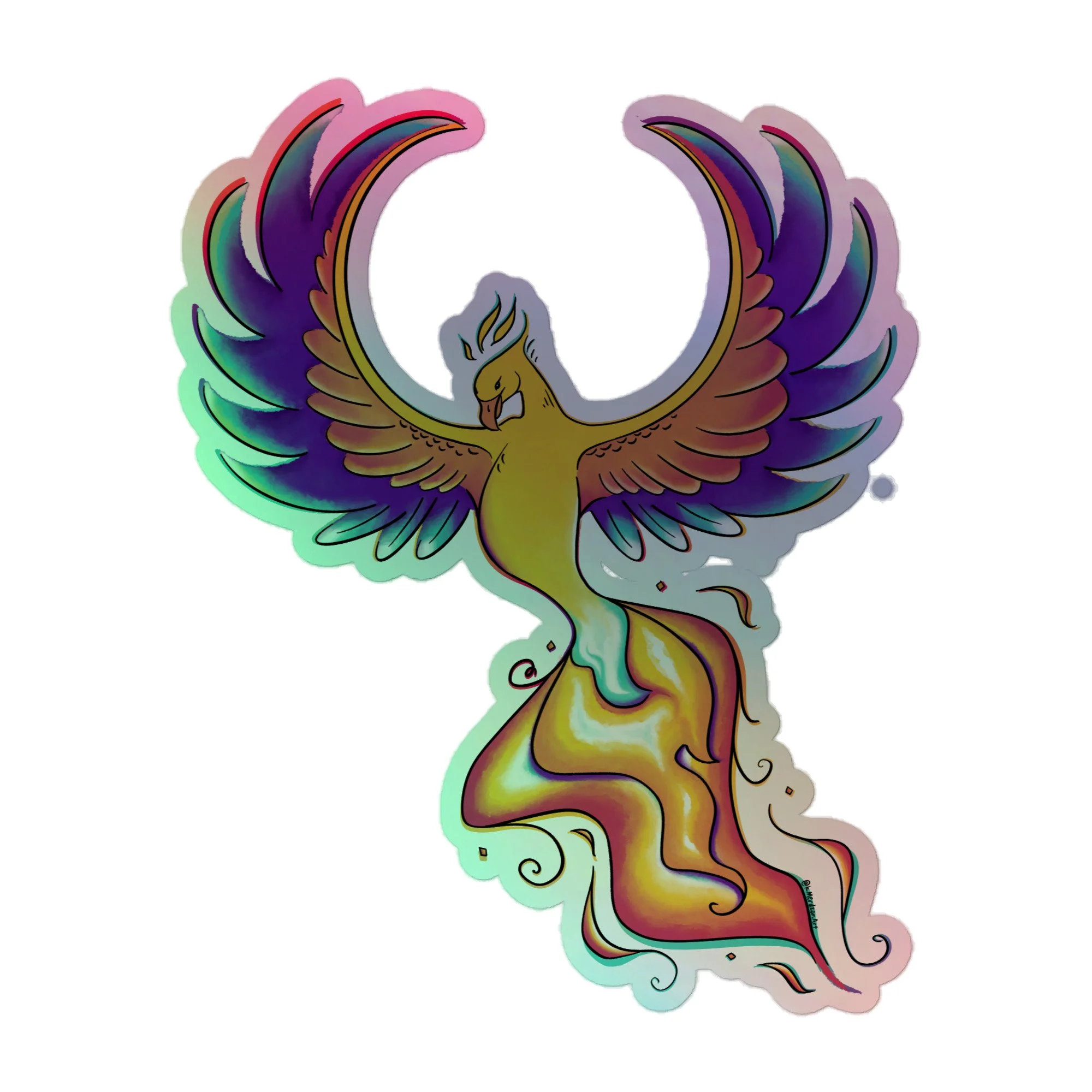Jessica’s Phoenix Holographic Sticker