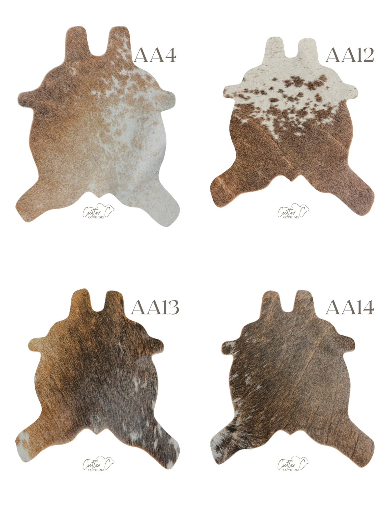 Mini Cowhides - XSmall