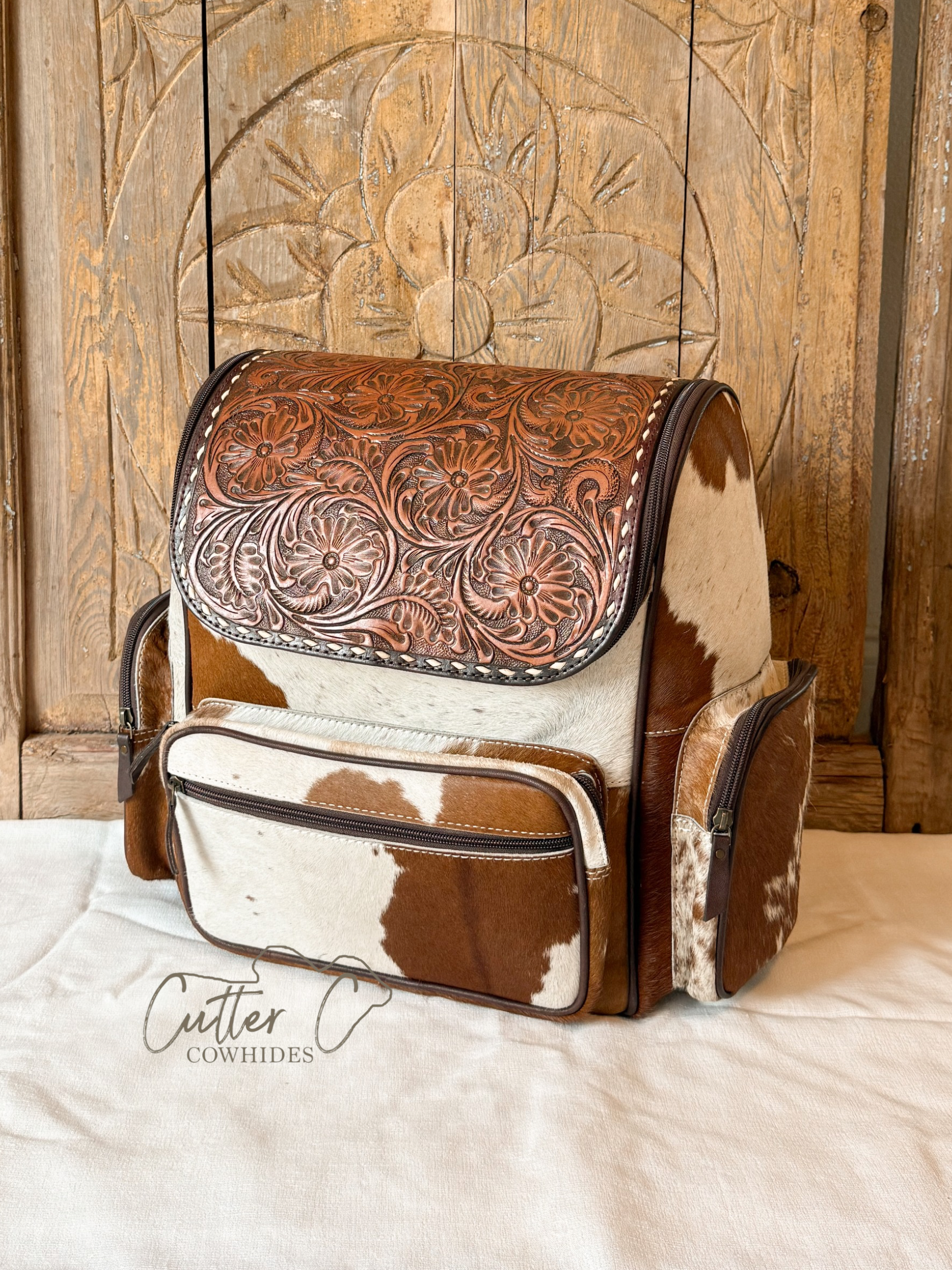 Little Dove Tooled Leather Backpack