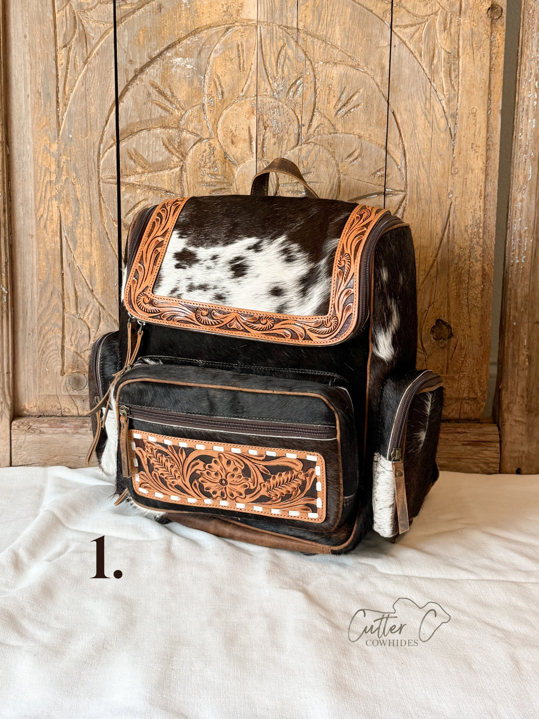 Sage Tooled Backpack