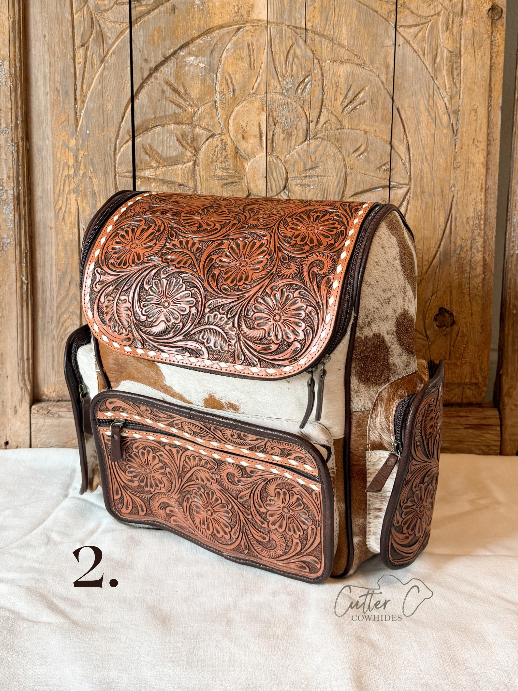 Little Dove Tooled Leather Backpack