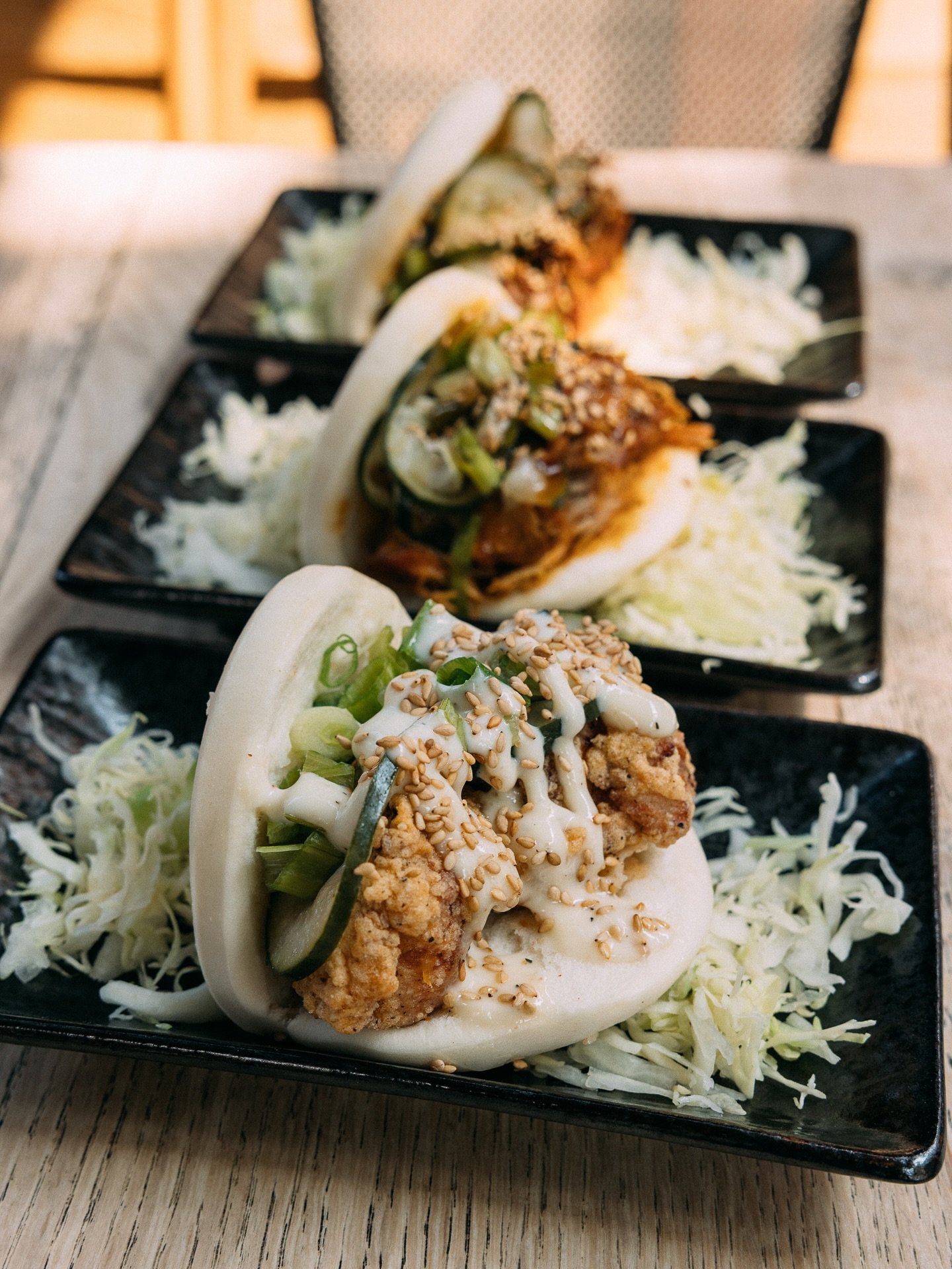 Fluffy. Crispy. Saucy.
Our bao buns come stacked with flavor and zero regrets.
Which one are you grabbing first? 

📍 The Ramen Joint | LA 🕐 Open daily 11:30am &ndash; 9:30pm 📞 424.227.9328

#ramenjoint #theramenjoint #ramenjointlax #theramenjointl