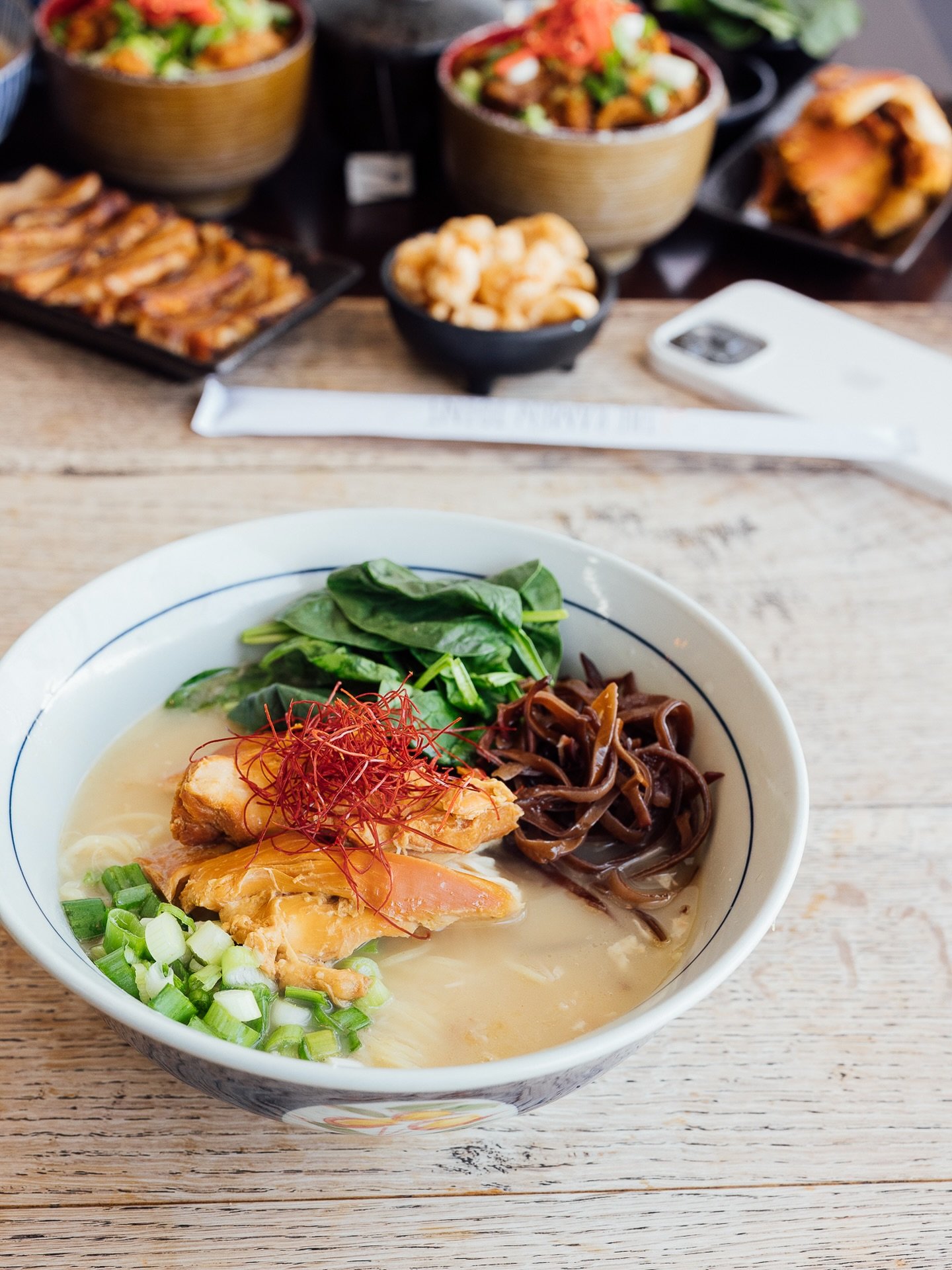 🍜 Comfort in a bowl. Our signature Chicken Ramen is exactly what your soul needs today. Rich, clear broth, tender braised chicken, and that perfect noodle pull.
Come grab a seat at the bar! 🥢

📍 The Ramen Joint | LA 🕐 Open daily 11:30am &ndash; 9