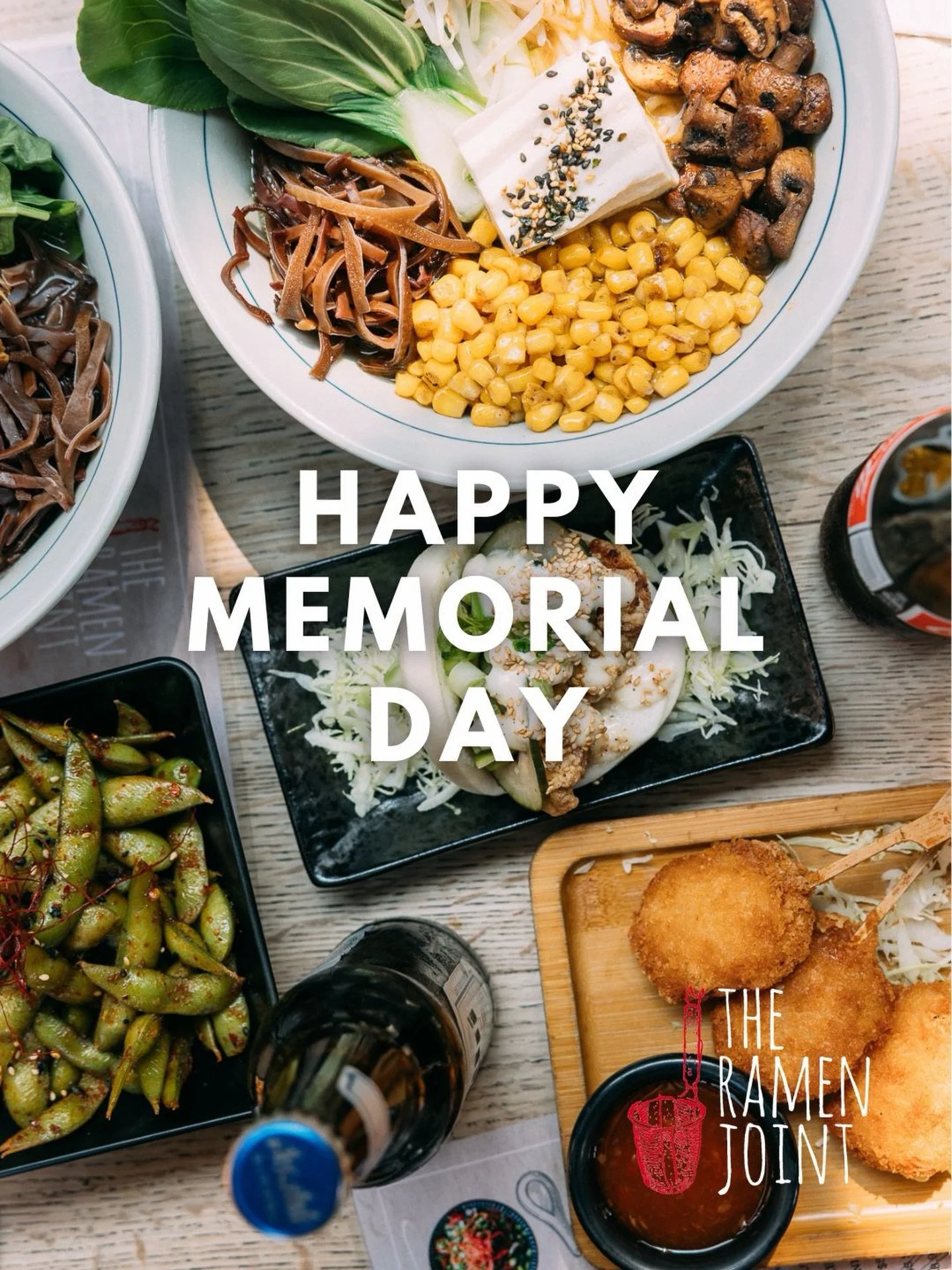 Happy Memorial Day!

📍 The Ramen Joint | LA 🕐 Open daily 11:30am &ndash; 9:30pm 📞 424.227.9328
