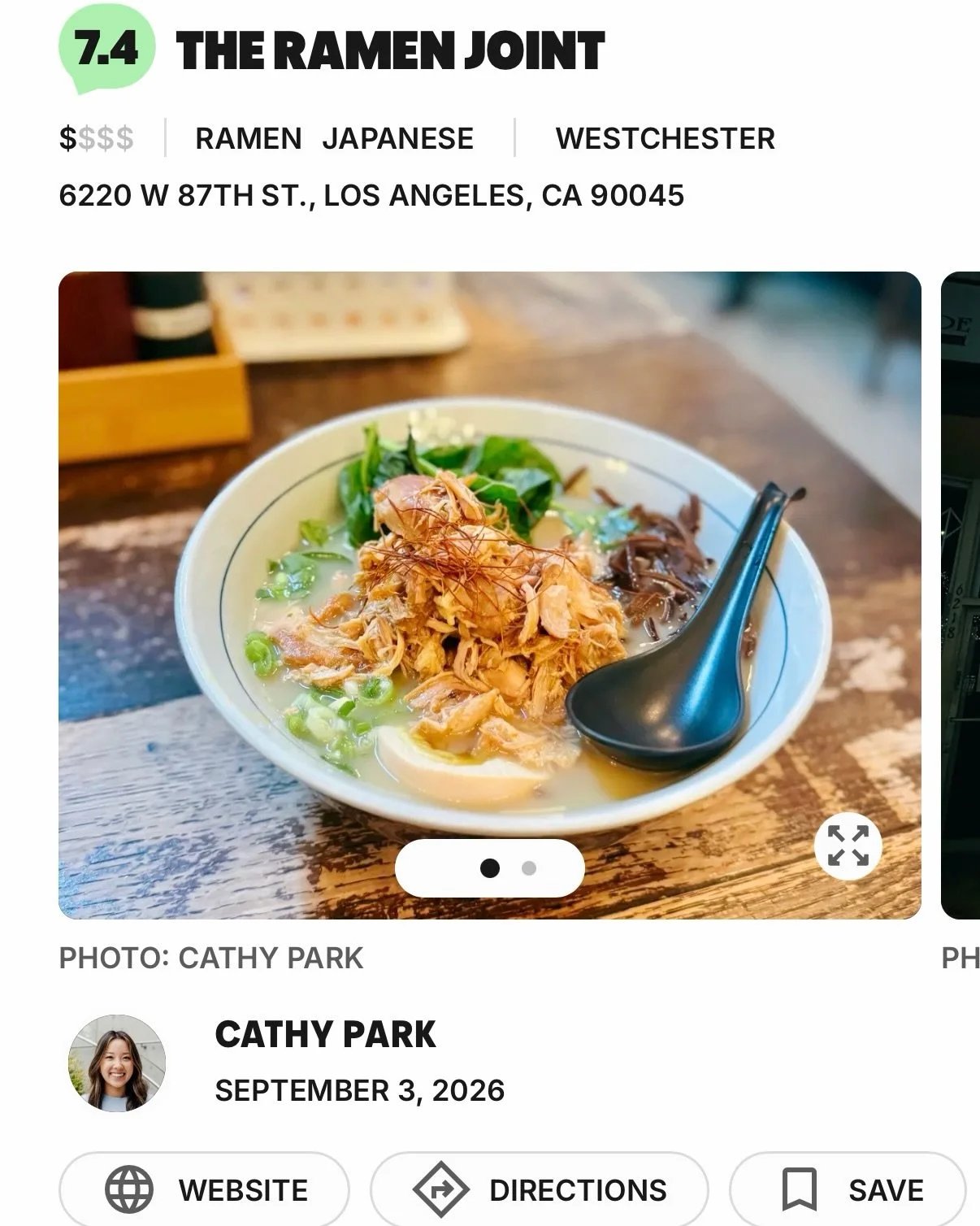 🍜 We&rsquo;re featured in The Infatuation LA! 🎉
We&rsquo;re excited to share that The Ramen Joint has been reviewed by @infatuation_la
A huge thank you to The Infatuation for stopping by and featuring our little ramen shop near LAX.
And most import