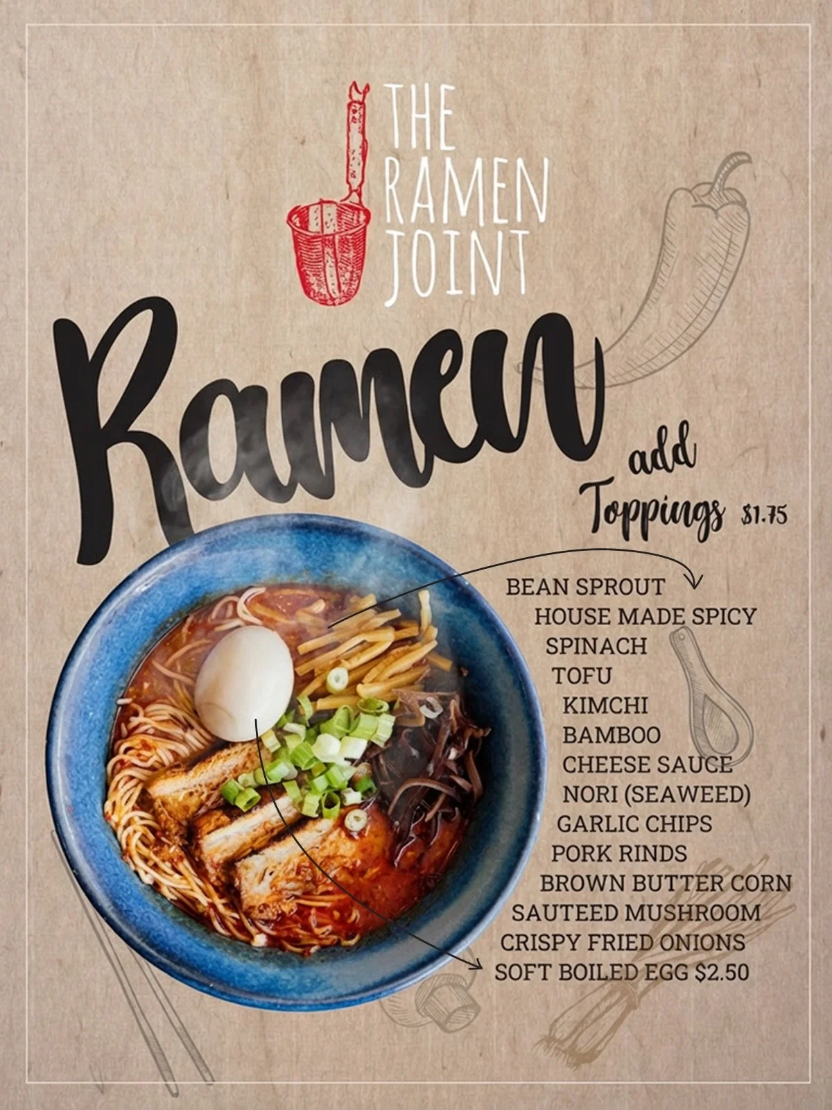 Your bowl, your rules. 🍜🔥 Load up on garlic chips, kimchi, brown butter corn, or your favorite toppings and make every slurp your own.
What&rsquo;s your go-to topping combo? 👇

📍 6220 W 87th Street, Westchester 🕐 Open daily 11:30am &ndash; 10pm 