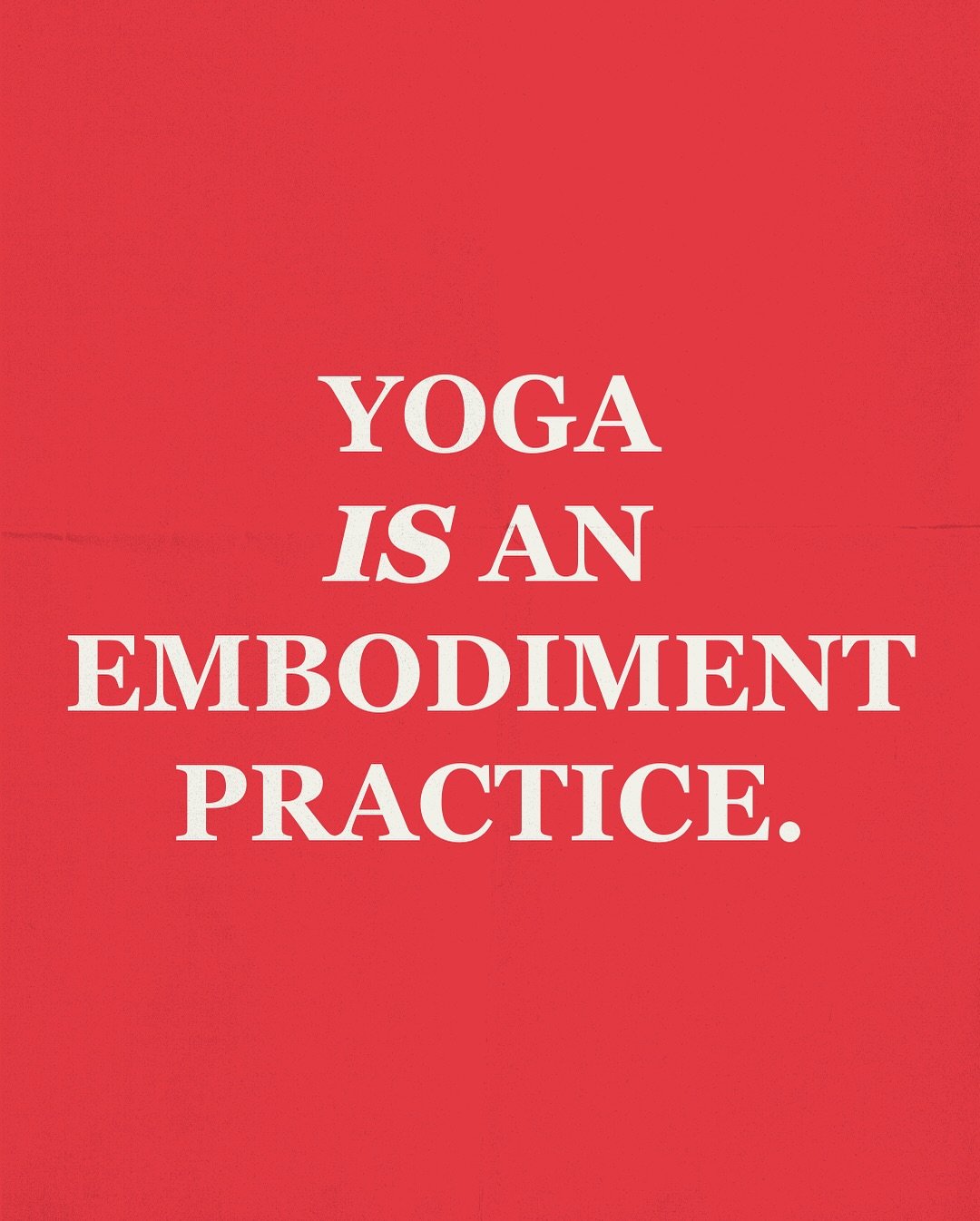 Yoga is an embodiment practice. Yoga is somatic. Not because it&rsquo;s trendy&mdash;but because it always has been.
Social media loves fluff. Hype words. The illusion that yoga needs to be more&mdash;more spiritual, more advanced, more exclusive.
Bu
