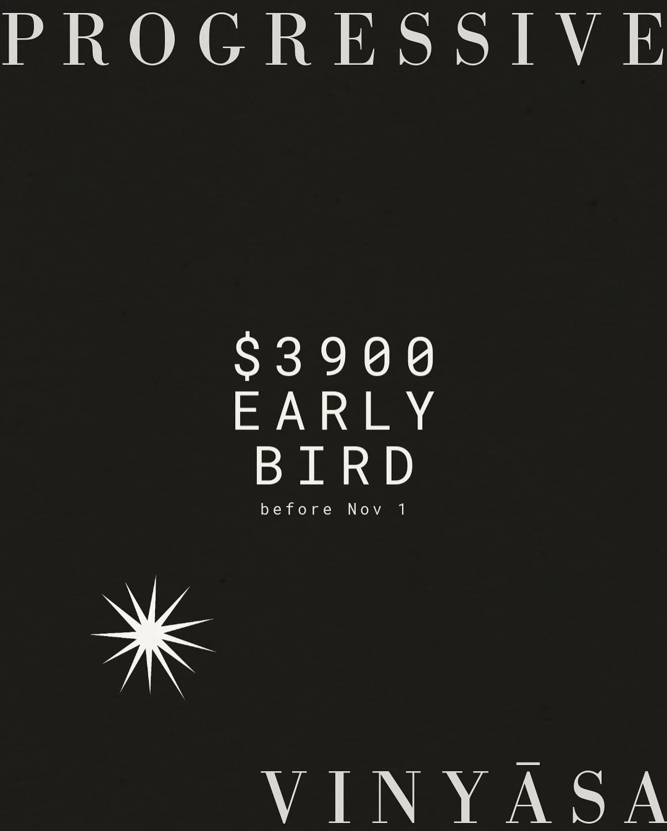 IF YOU HAVE BEEN WAITING FOR A SIGN, THIS IS IT.
15 more days until our Early Bird for the Progressive Vinyasa Yoga Teacher Training ends.
This training is about more than asana. It is an inquiry into how we move, how we think, how we relate, and h