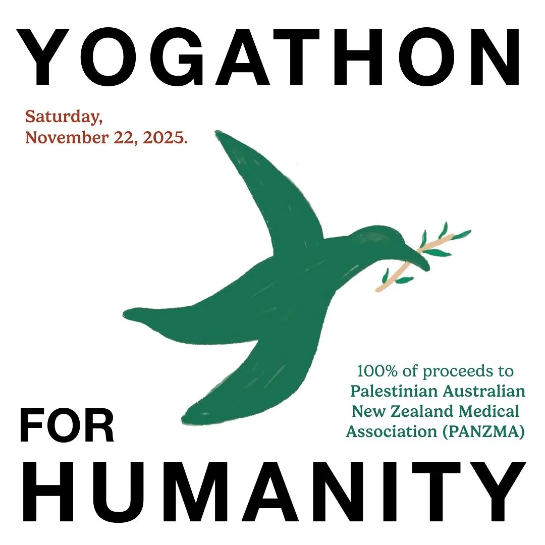 YOGATHON FOR HUMANITY – SATURDAY 22 NOVEMBER
We don’t need to choose sides — but we do choose humanity.
We choose compassion. We choose action.
This day is a call to move not just our bodies, but our hearts.
We are raising funds f