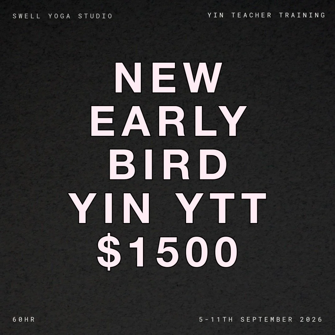 WE HAVE NEEEEEWS! We have NEW DATES and a NEW EARLY BIRD for our beautiful Yin Yoga Teacher Training 🤍

This is a 60hr training, a whole week to deep dive into what Yin Yoga really is. This will be our FOURTH generation and we honestly feel so honou
