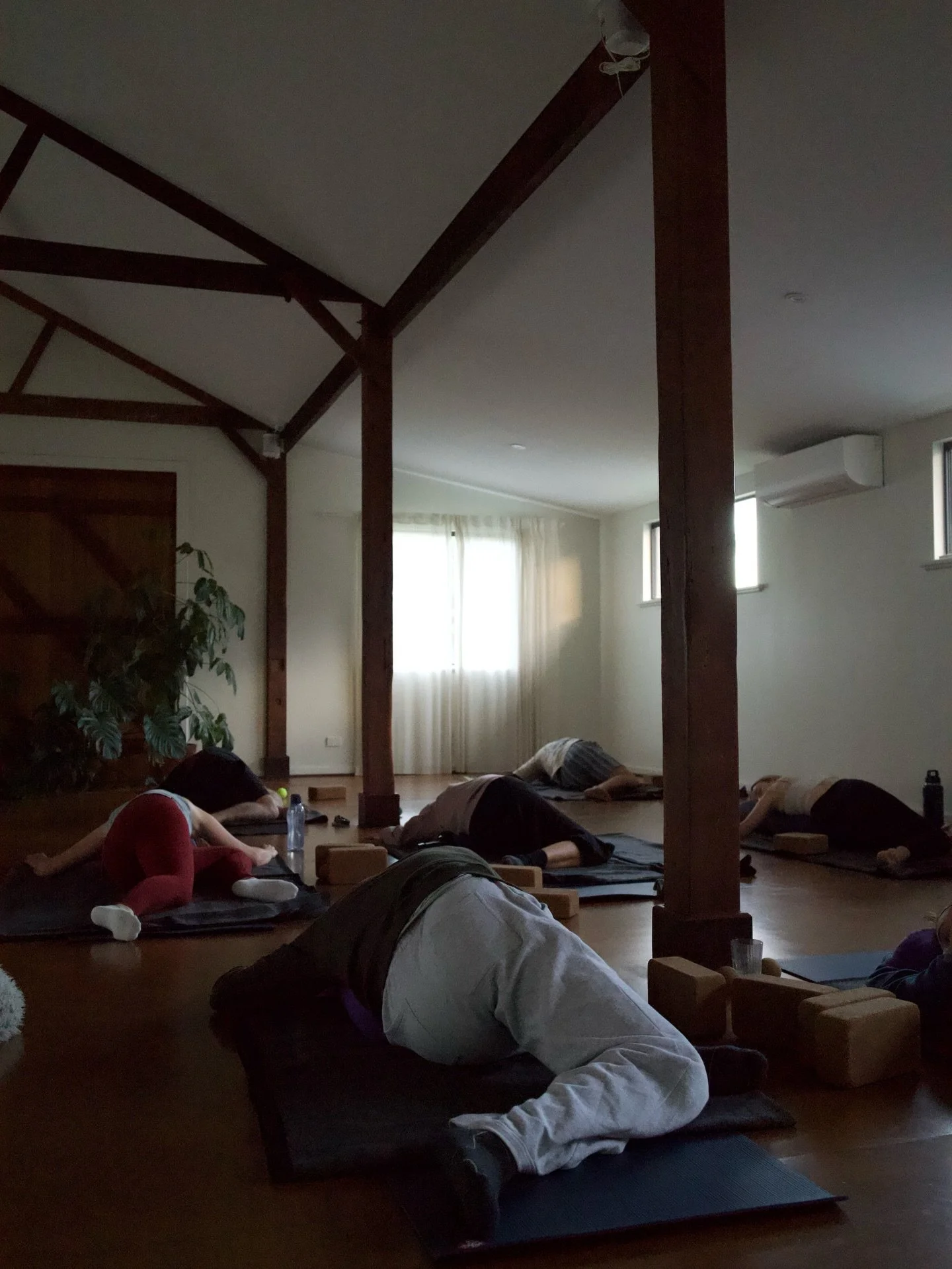 Deep exhale sound, a calm mind and a relaxed nervous system 🤎

A yin class from a few months ago ~ Yin yoga gives the body and nervous system an opportunity to slow down, regulate and reconnect. A practice of less doing and more feeling.

So gratefu