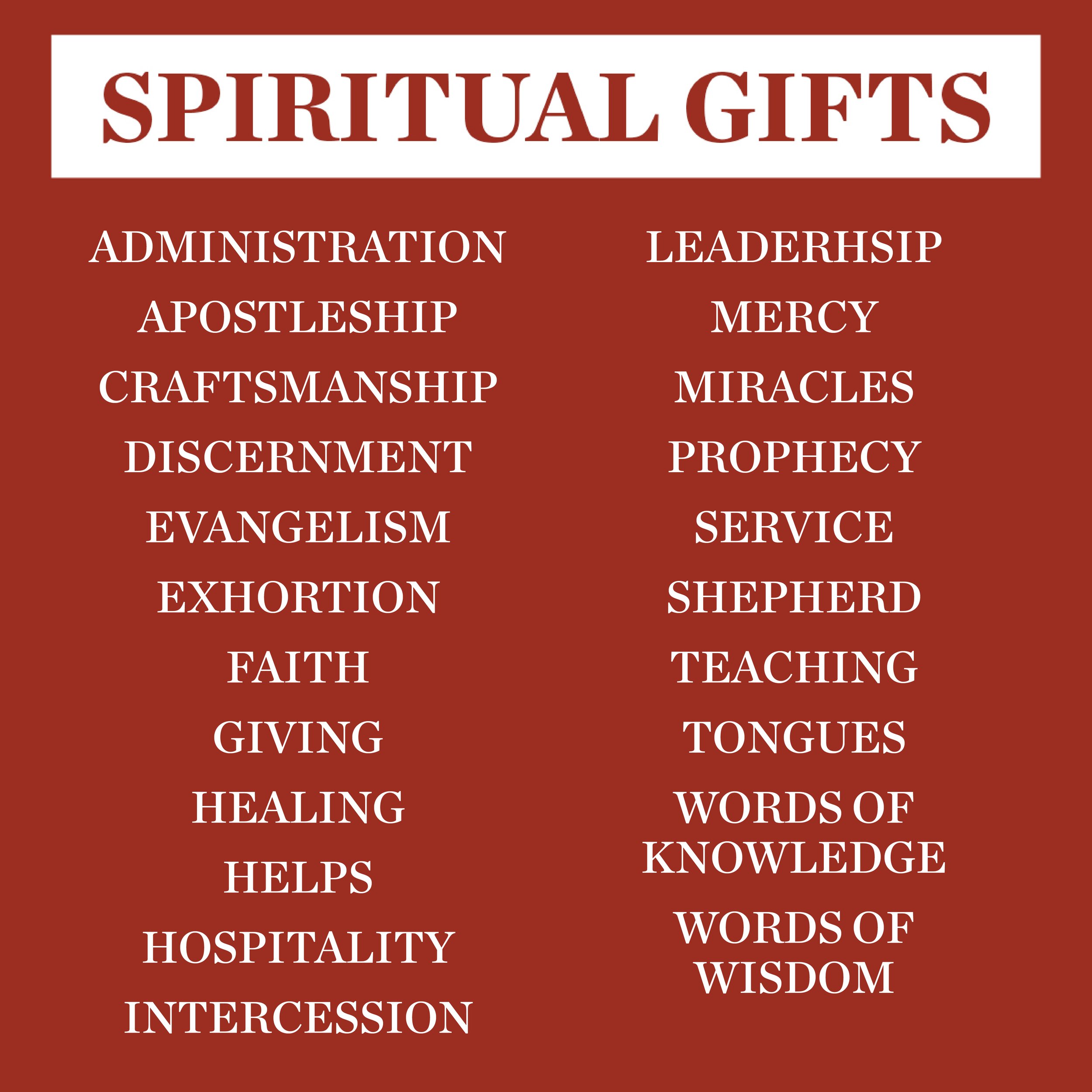 Why Spiritual Gifts Matter — Christ Church Memphis