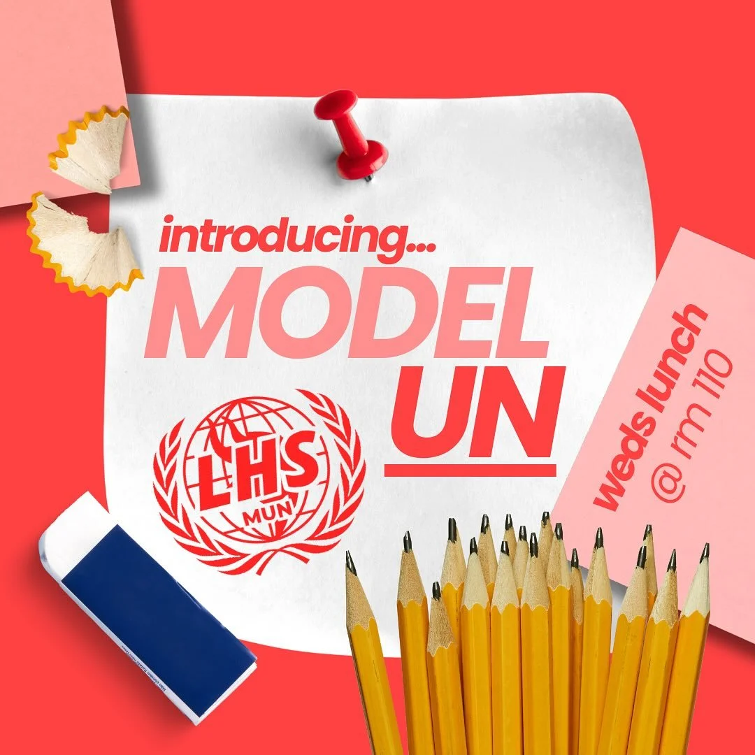 INTRODUCING WHAT MODEL UN IS! come to our first meeting this wednesday lunch for a demo of a conference &amp; more info 🤞🤞
