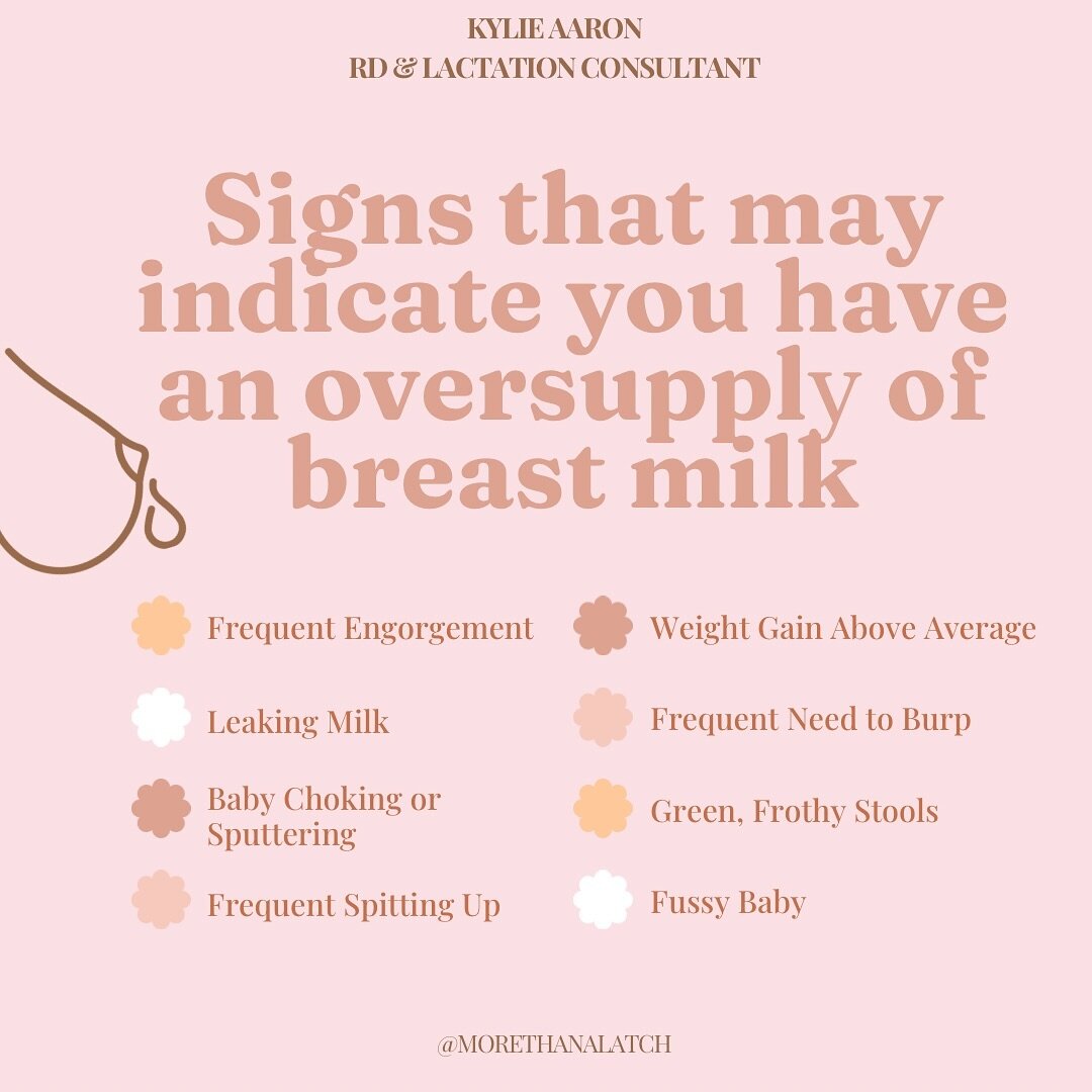 Something to consider - adding a Lactation Consultant to your Christmas list! 

Many of these symptoms are not just one indicator of an over supply. There&rsquo;s usually multiple factors at play and why it&rsquo;s so important to have someone in you