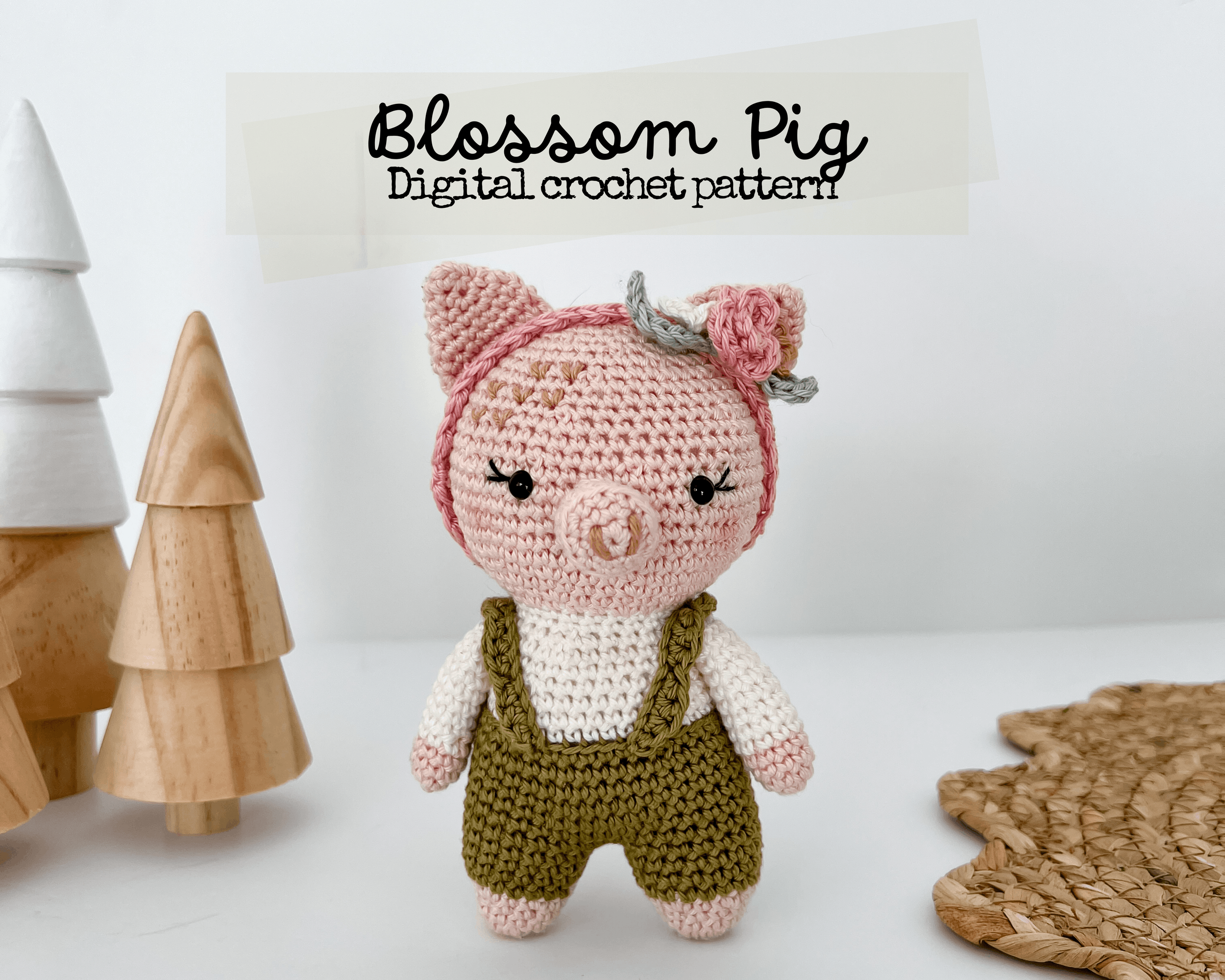 PDF PATTERN Blossom with Flower Headband