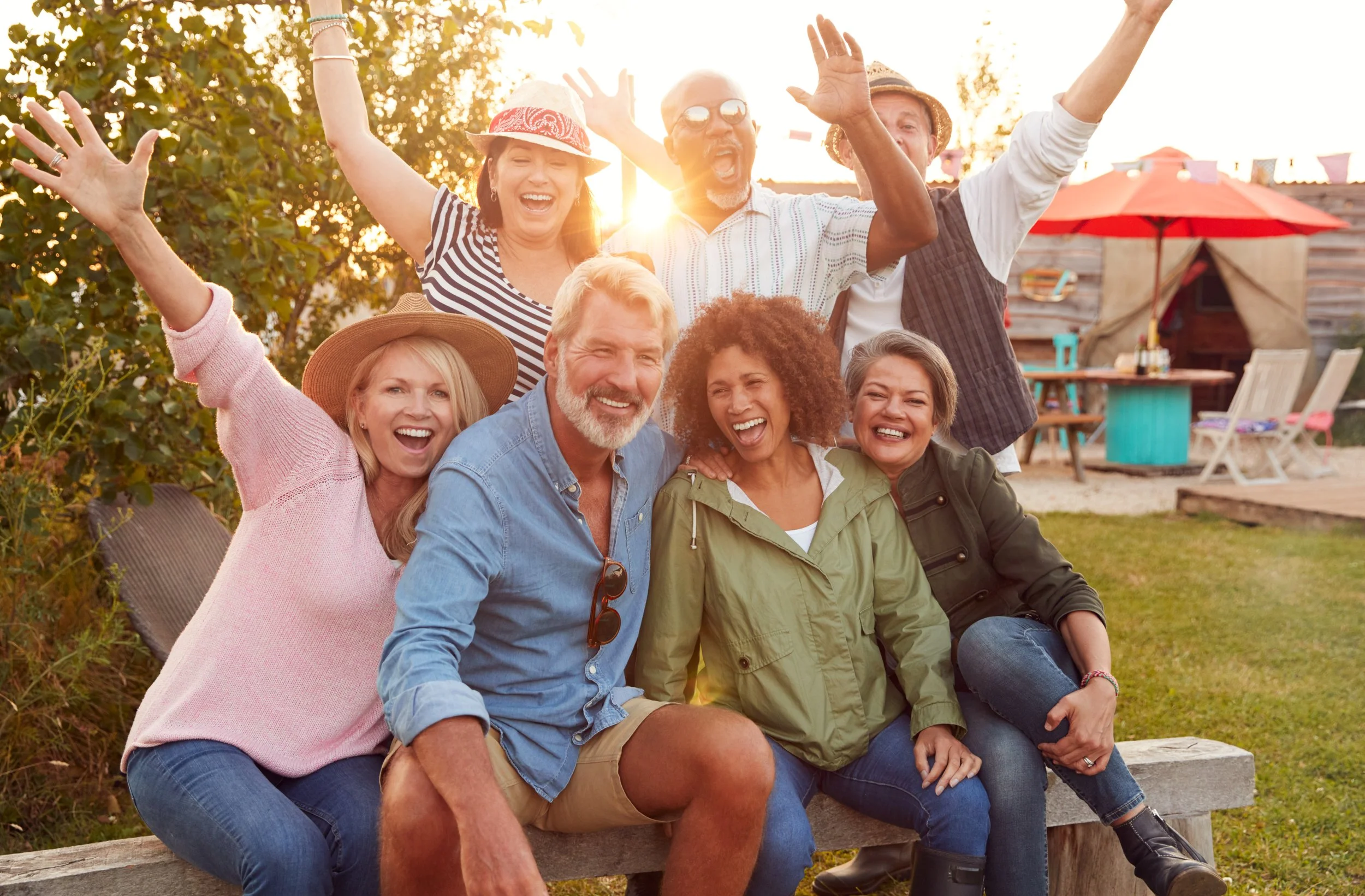 A group of people together, representing the diverse people that come in for hypnotherapy in Cairns, where everyone if welcome and listened to.