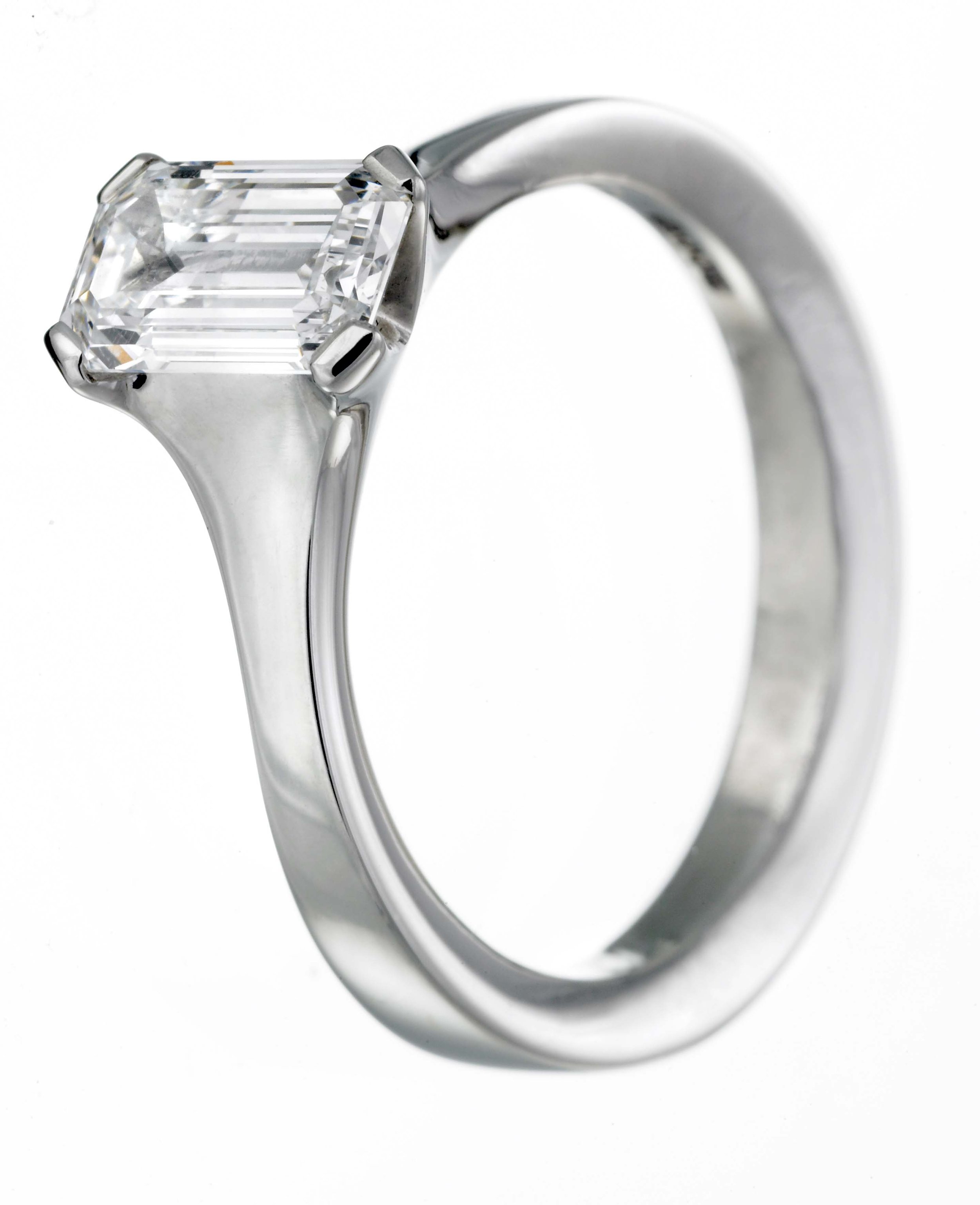 Champagne flute with emerald cut dia .jpg