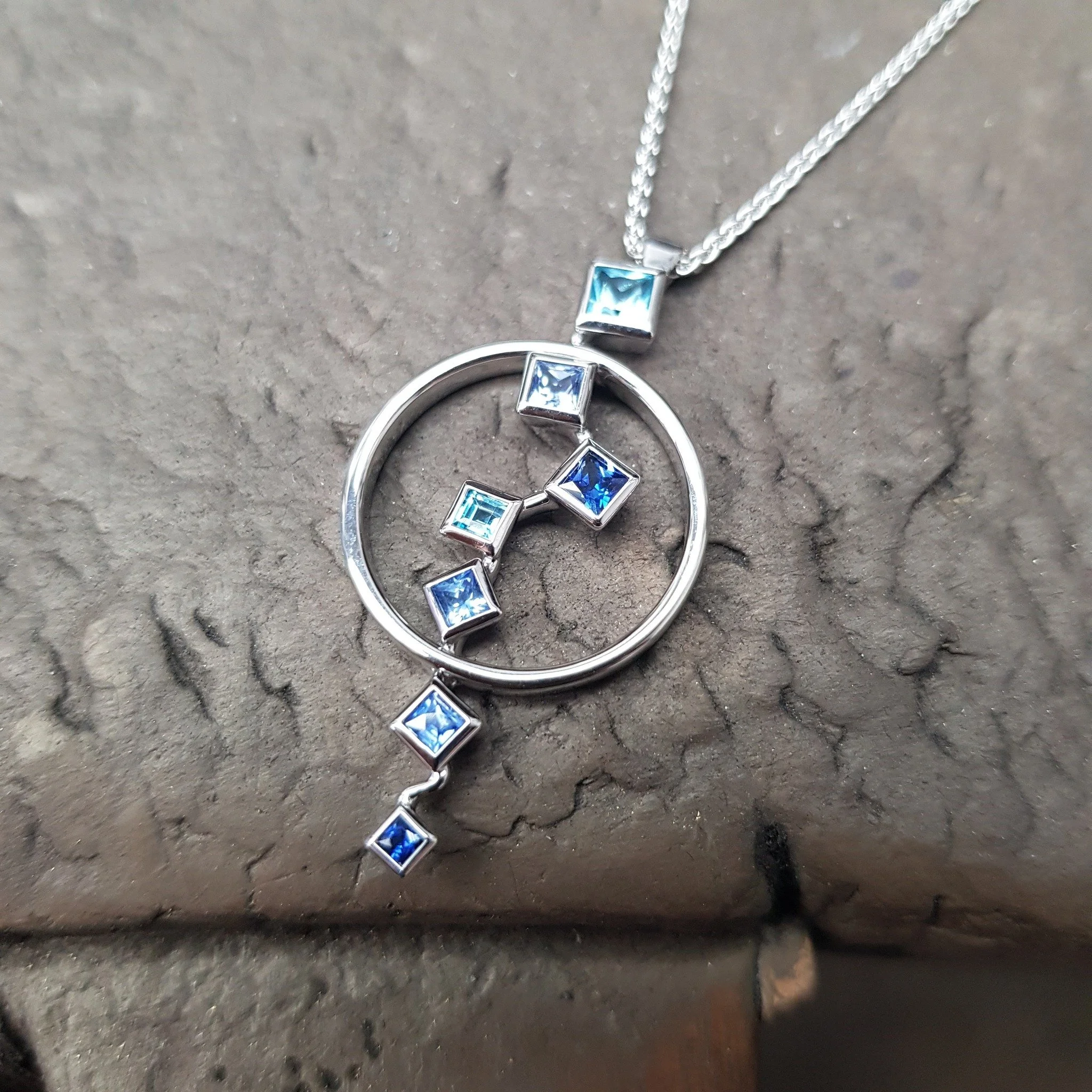 Our Waterfall pendant hasn't graced the shelves for a good few years now - and it's only had a short stint this time around - We made this one for our 40th birthday celebrations last week and it's already off to it's forever home - but first we've be