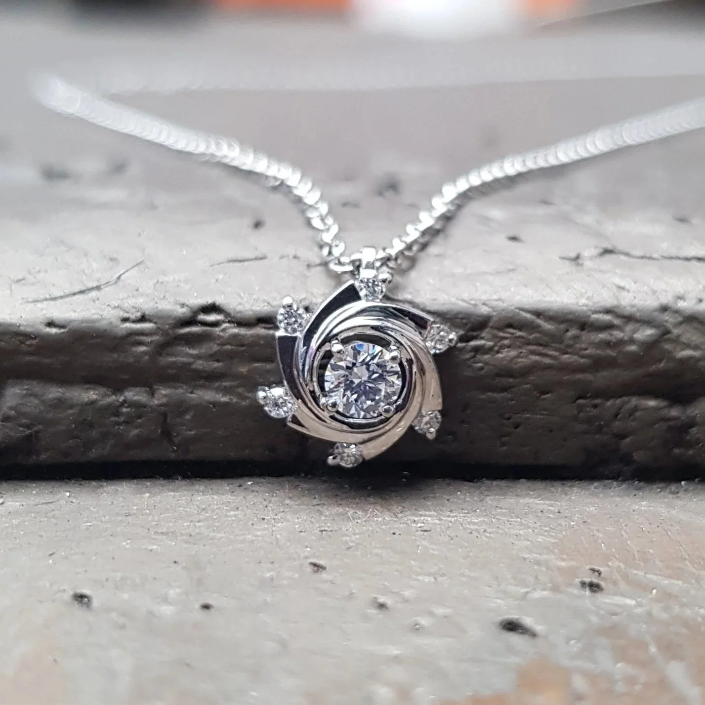 Mini Aurora Diamond Pendant