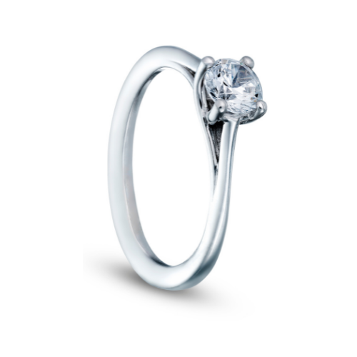 Purity solitaire diamond ring