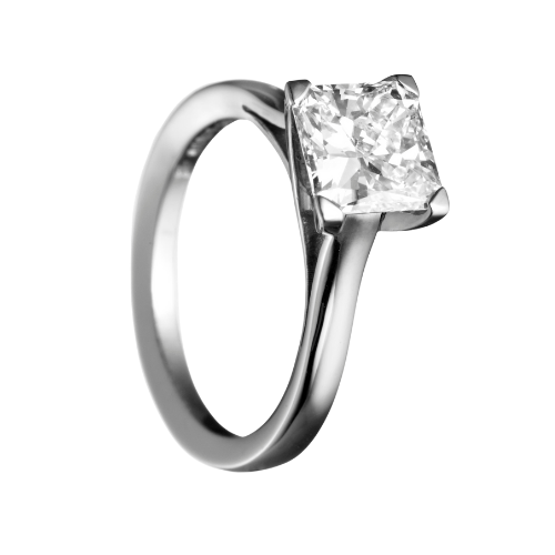 Purity princess cut diamond ring