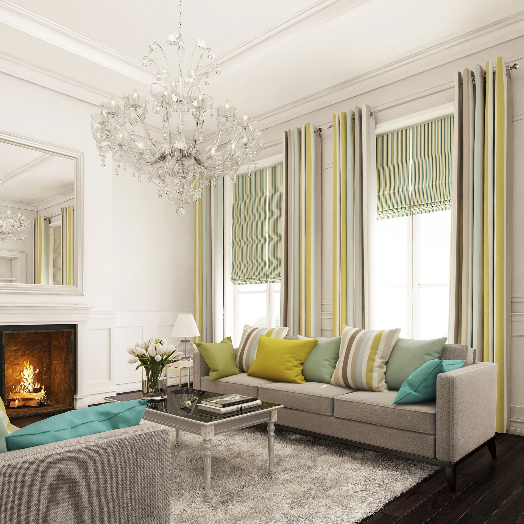 Yellow Gold Curtains — Goldcrest Blinds