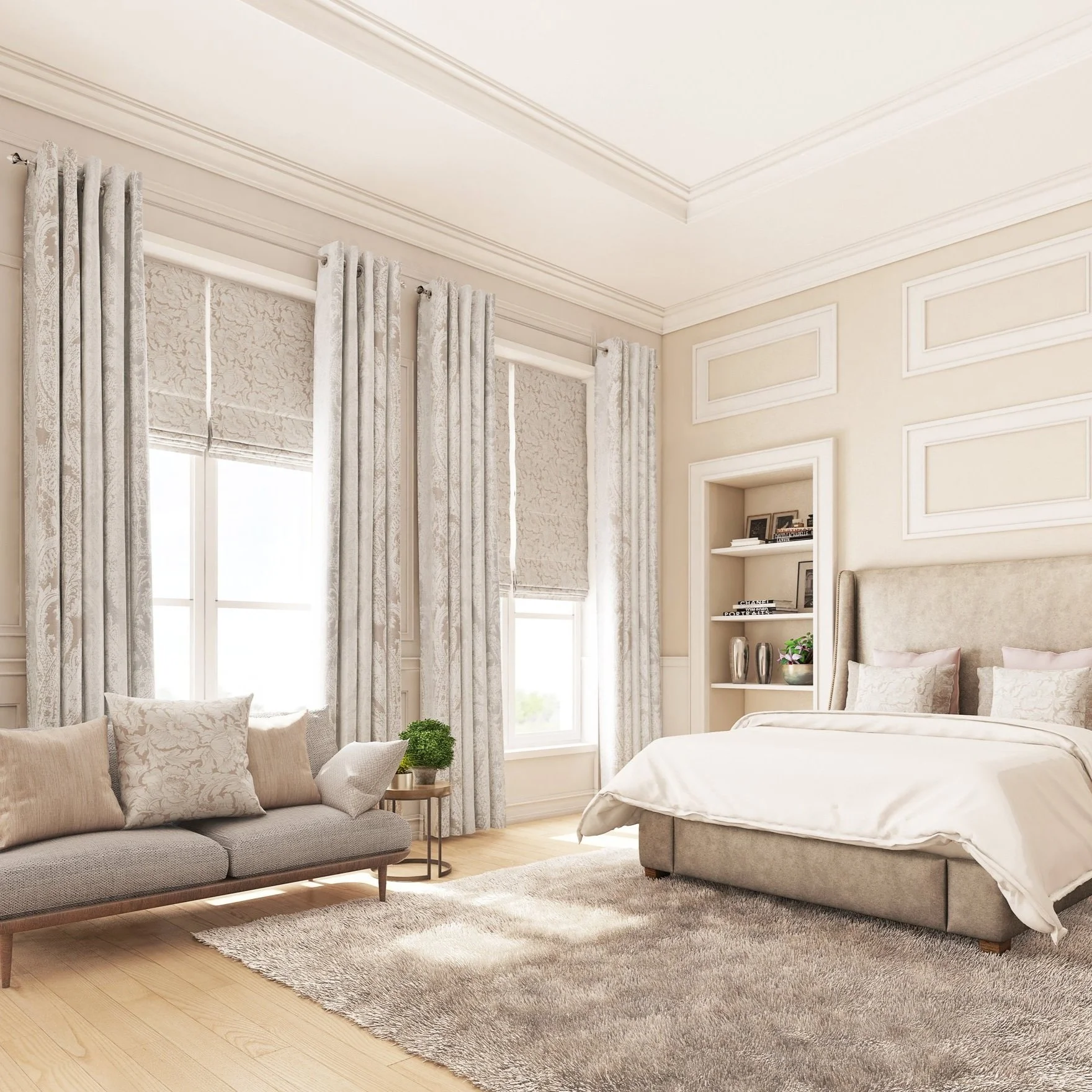 Neutral & Natural Curtains — Goldcrest Blinds September Specials