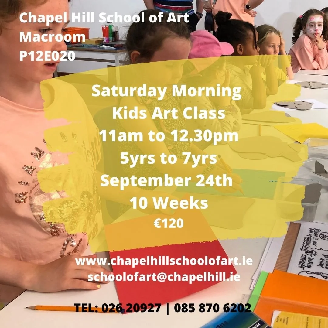 Children's Saturday Morning Art Class - 5 to 7yrs old