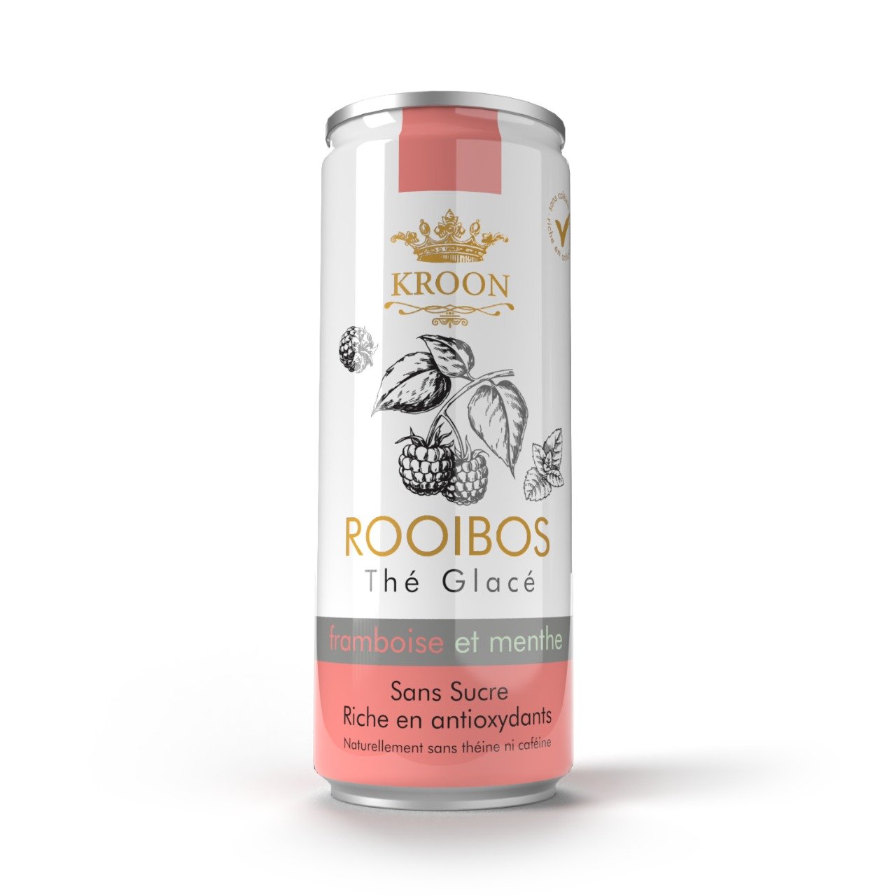 Kroon Thé Glacé Framboise et Menthe -Pack de 12 (25cl)
