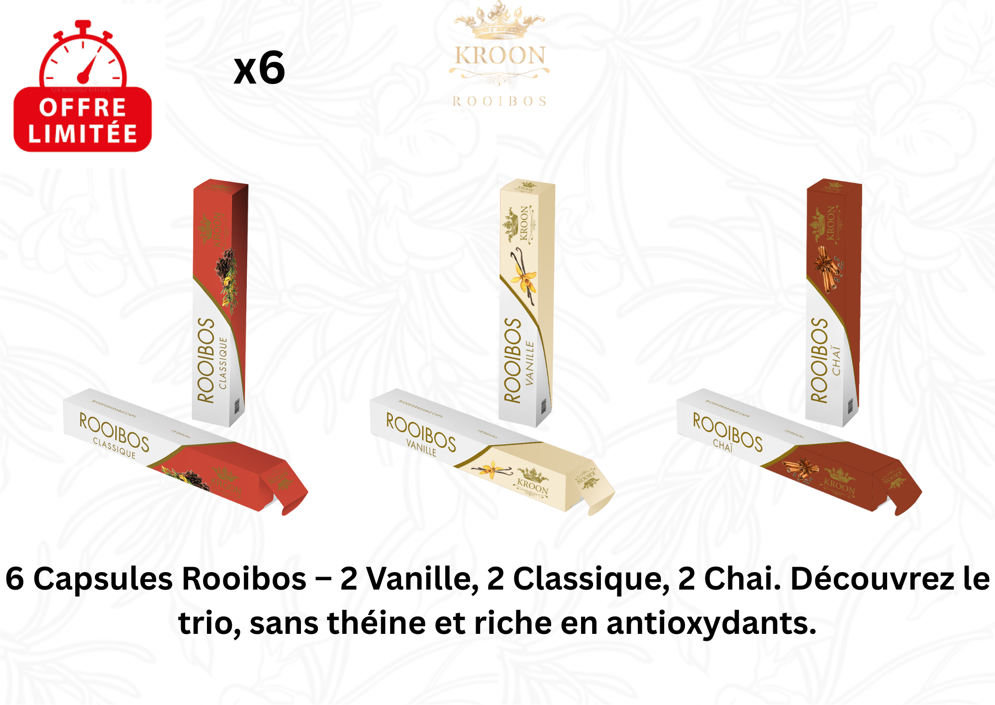 Mini Pack Kroon Rooibos – 6 Capsules