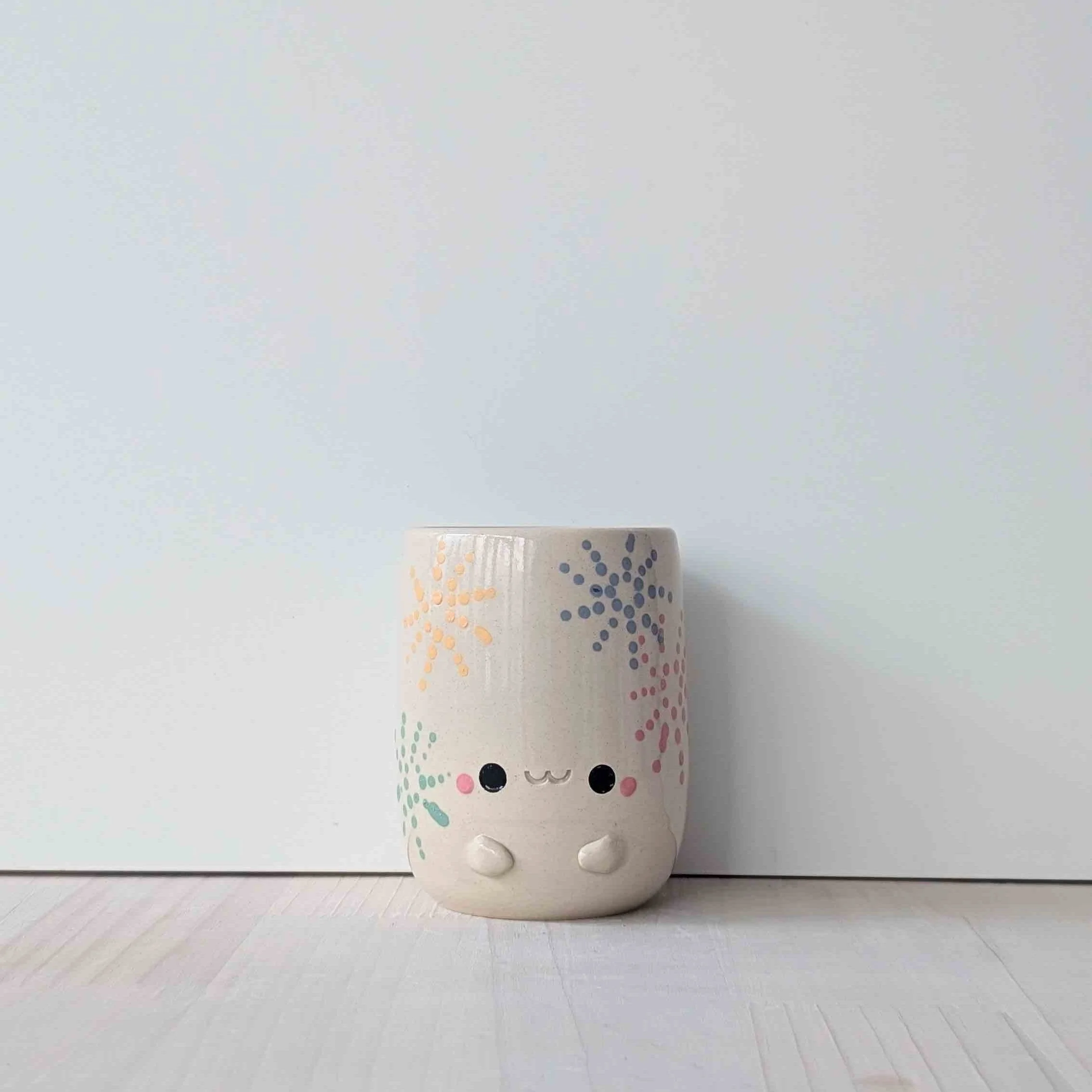 NEW ! Hanabi happy face - grande tasse