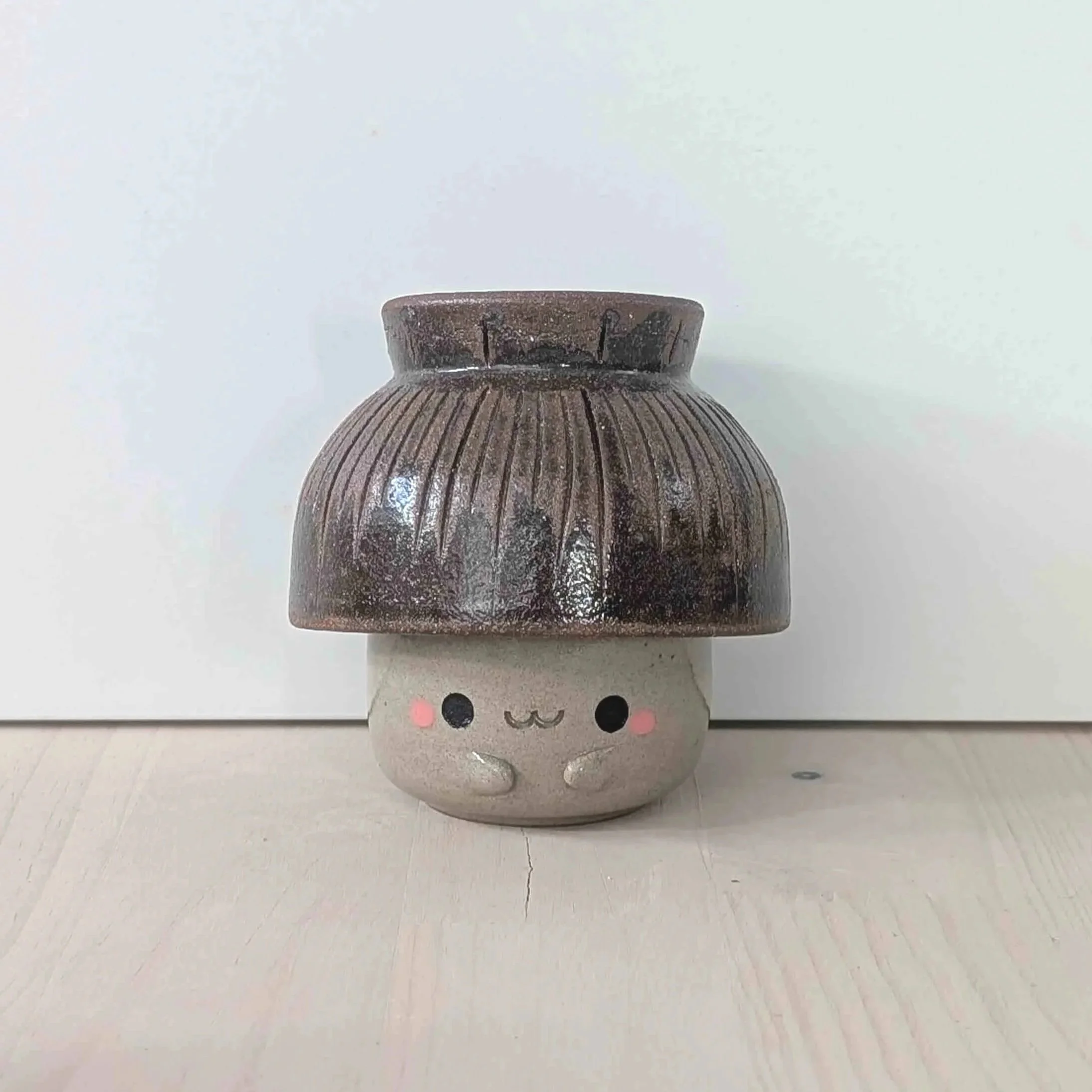 NEW ! Duo Champi - Tasse et Bol maison Japonaise toit de chaume BRUN