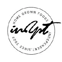 Indie Homegrown Foods logo, circular design with script font, reads "Independent Since 2009."