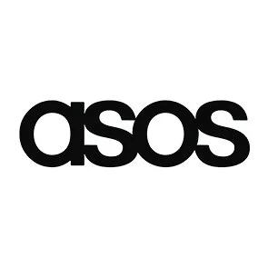 ASOS logo in black text on a white background