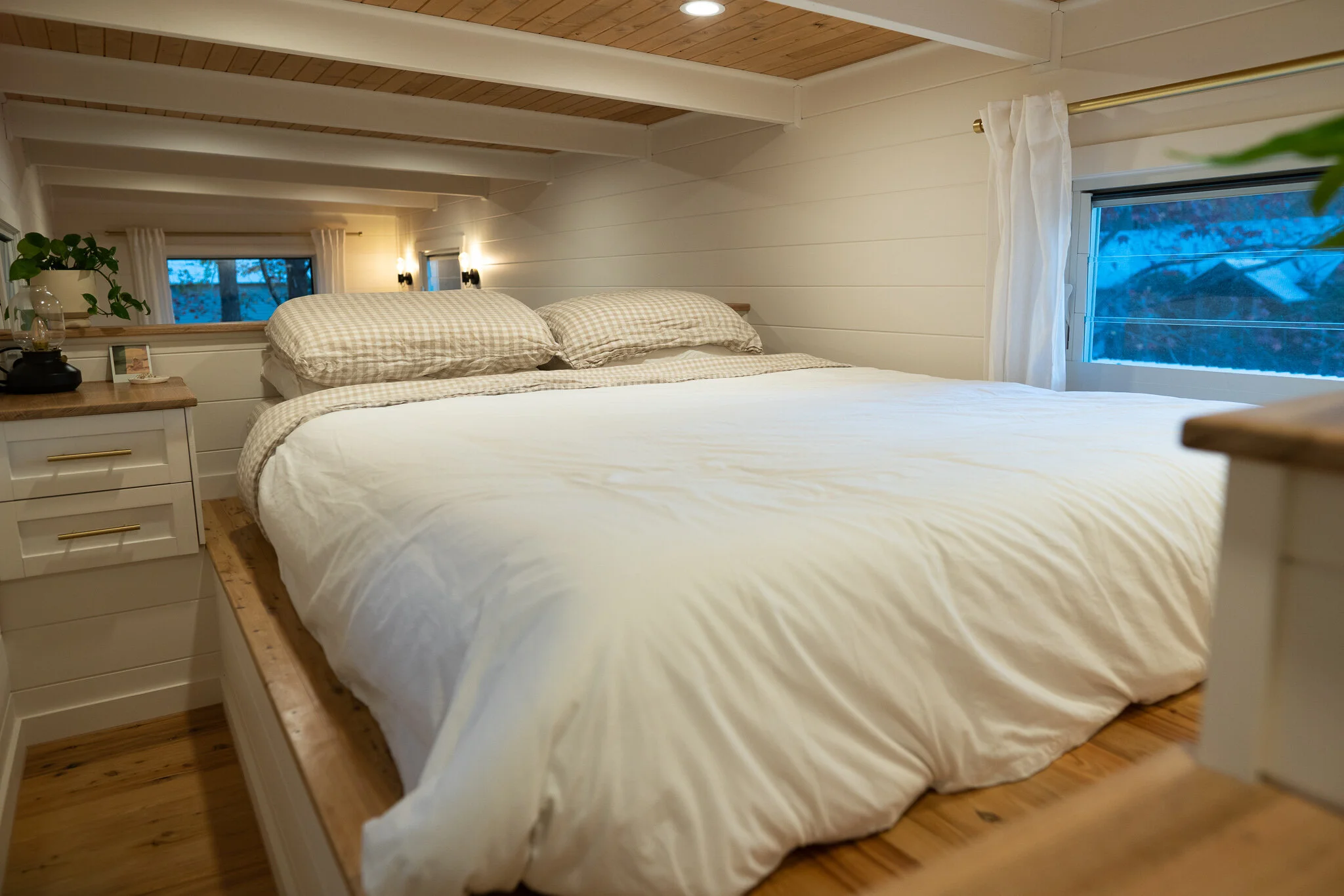 tiny house loft bedroom