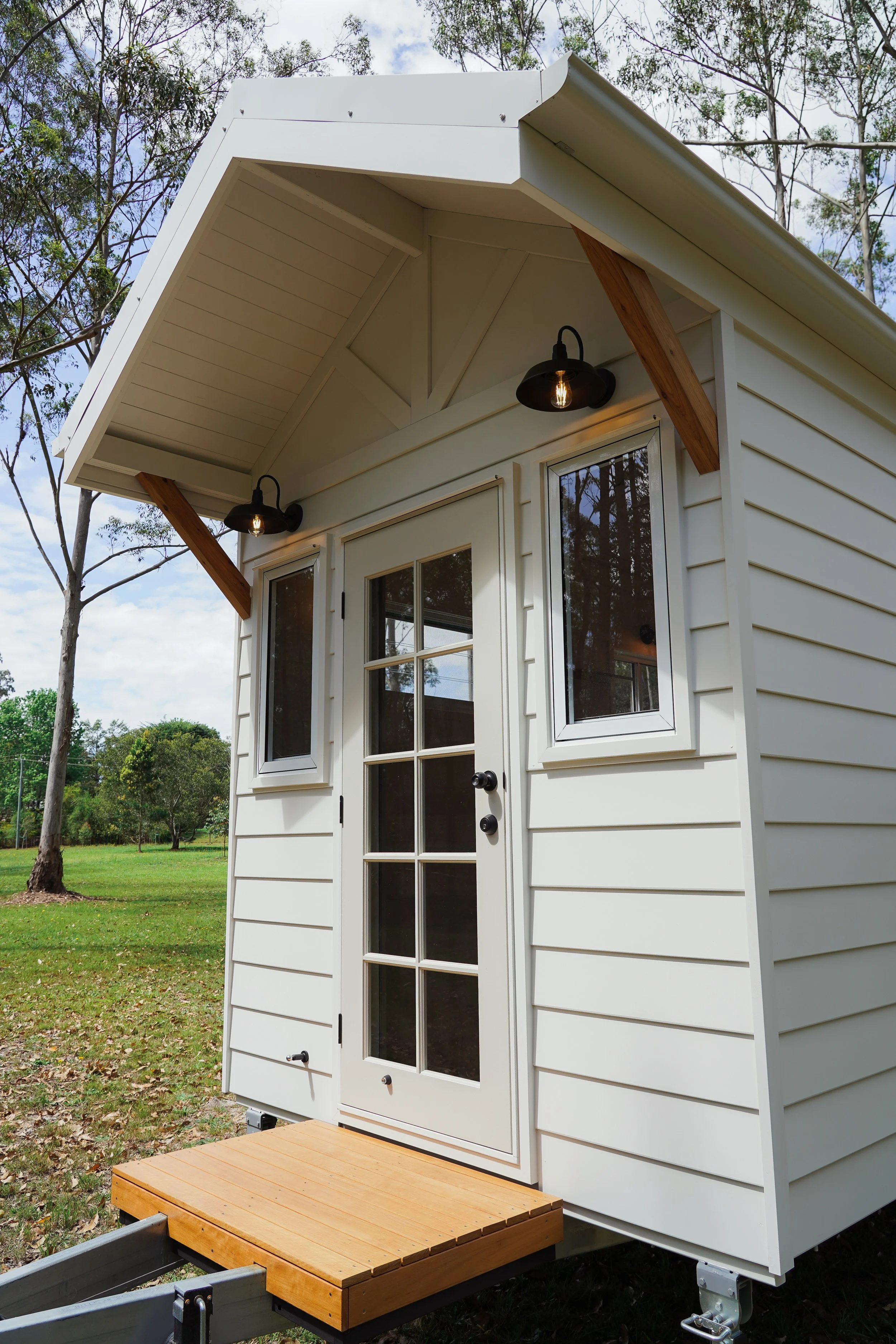 Tiny house front entry