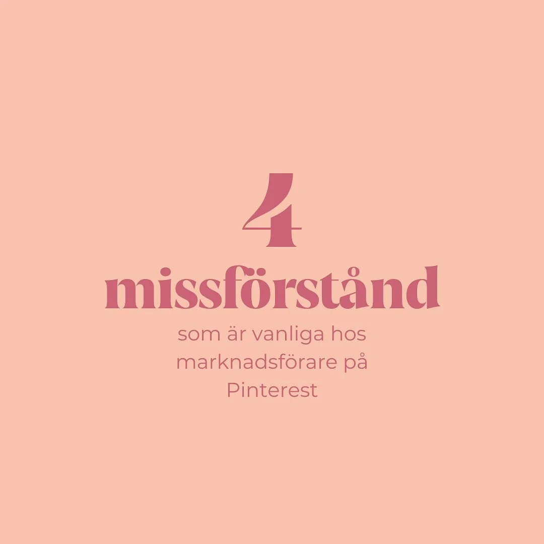 4 vanliga misstag du g&ouml;r p&aring; Pinterest 📌

N&auml;r du snabbt vill komma ig&aring;ng med din Pinterest marknadsf&ouml;ring kan det vara l&auml;tt att missa att bygga en stabil grund.

Det finns flera vanliga misstag som &auml;r vanliga att 