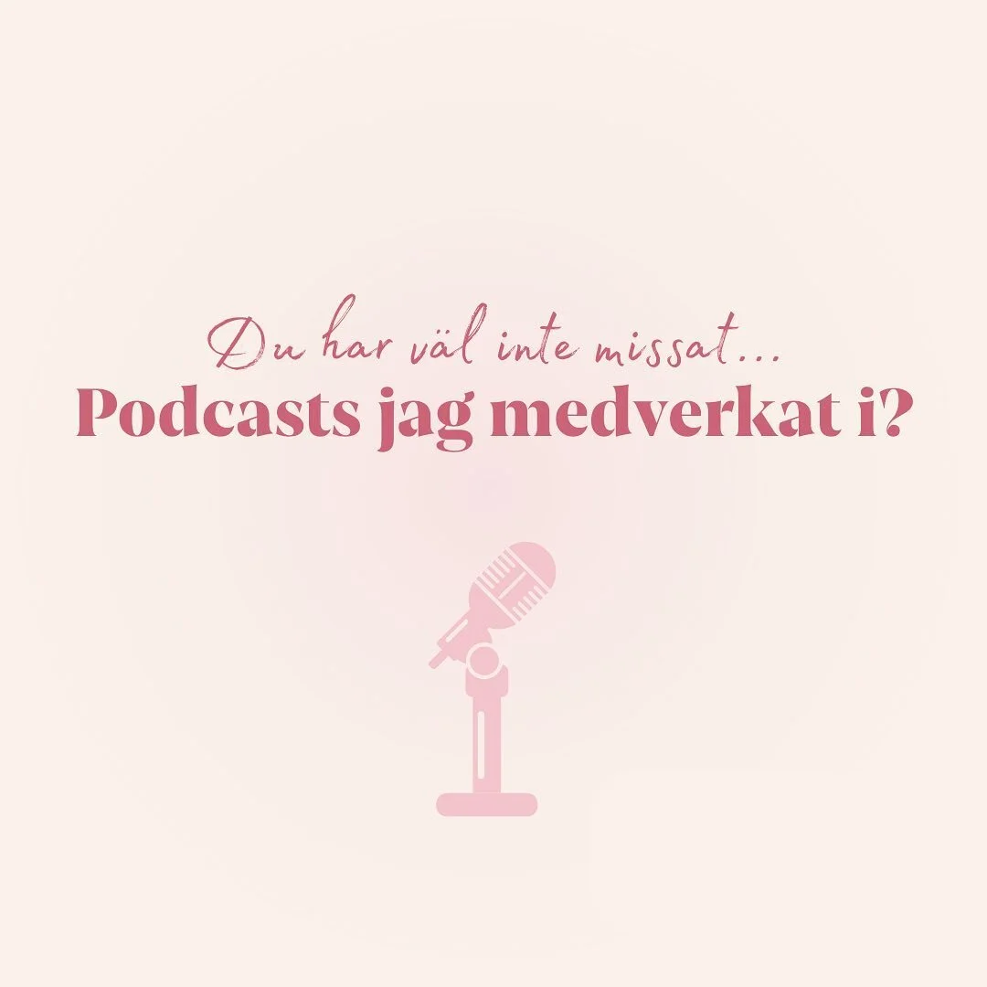 🎙️Podcasts jag medverkat i ✨

🤯 N&aring;got av det mest nerv&ouml;sa och roliga jag gjort &auml;r att tacka ja till poddf&ouml;rfr&aring;gningar. 

📌 Jag brukar rekommendera dom som &auml;r nyfikna p&aring; Pinterest och hur man anv&auml;nder det 